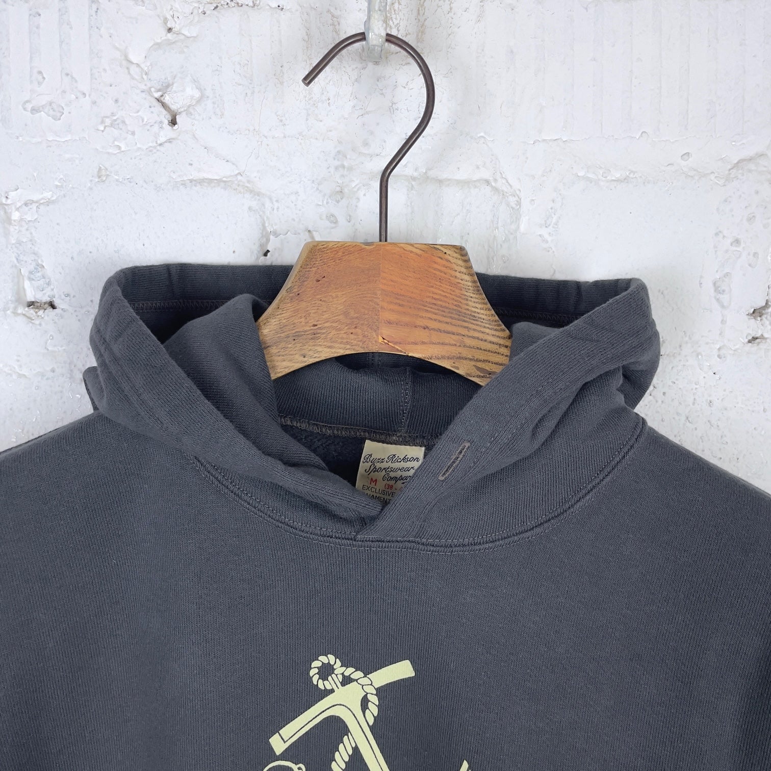 buzz rickson's | br69278 sweat parka x peanuts "naval aviator snoopy" - black - Image 2