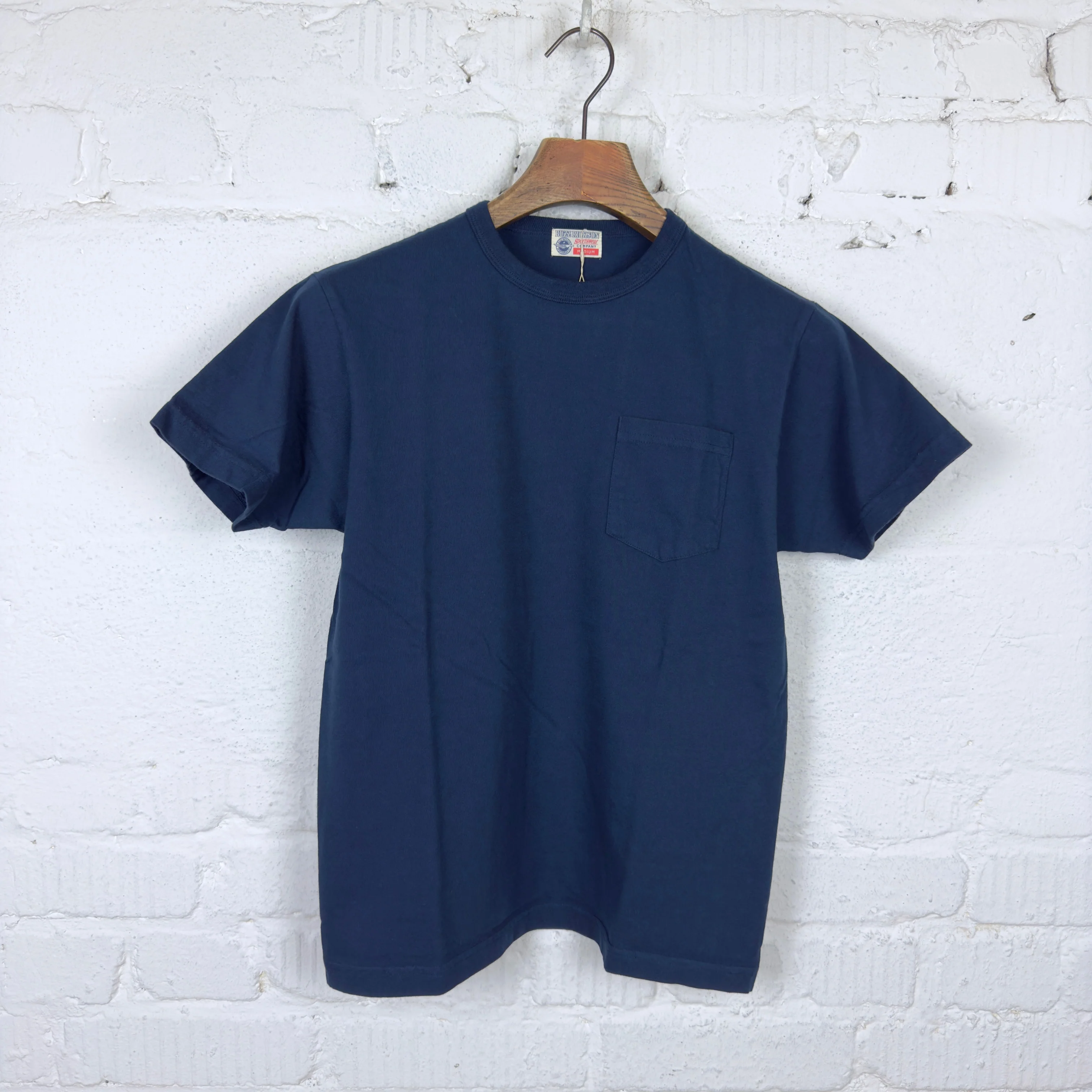 buzz rickson's | br78711 loopwheel pocket tee - navy