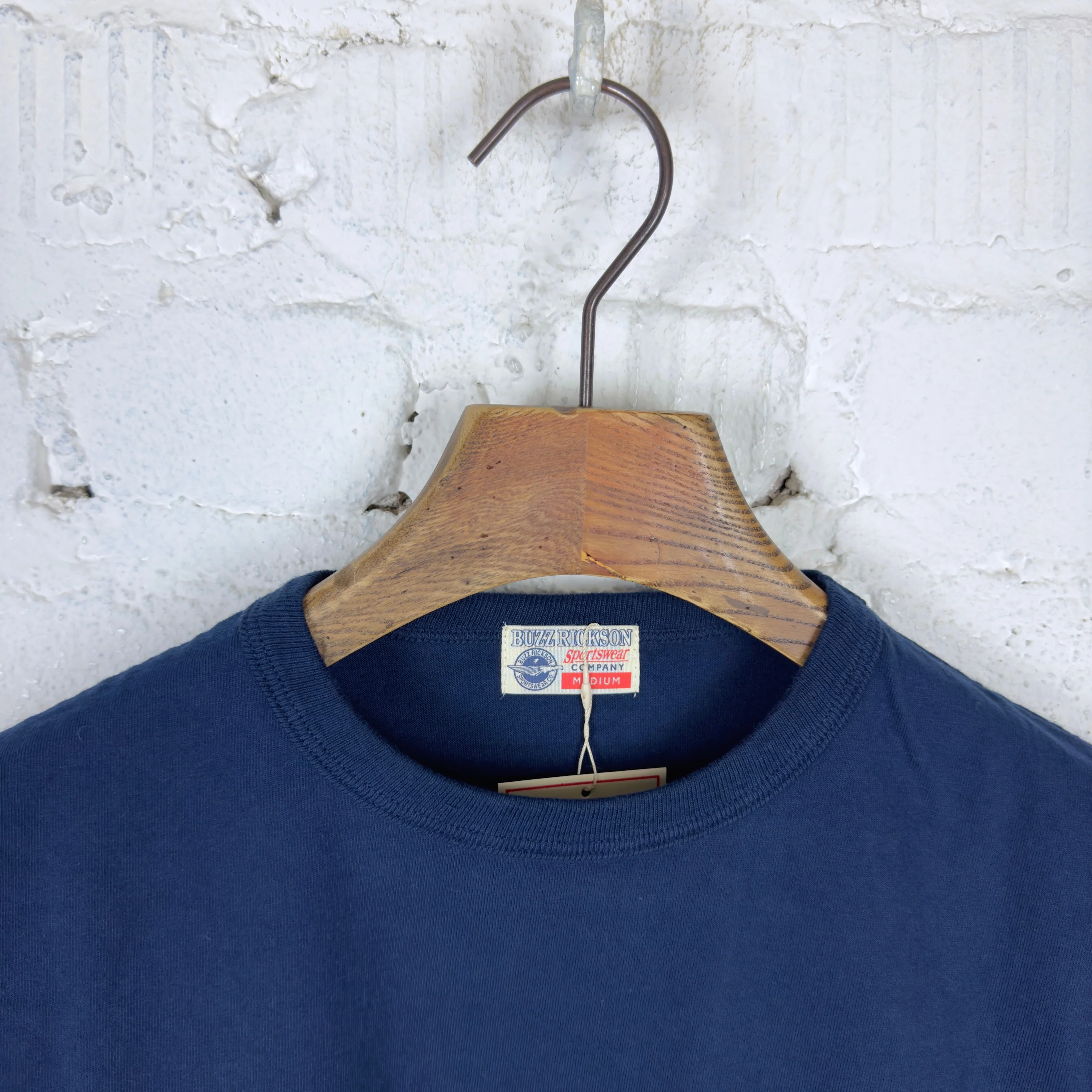 buzz rickson's | br78711 loopwheel pocket tee - navy - Image 2