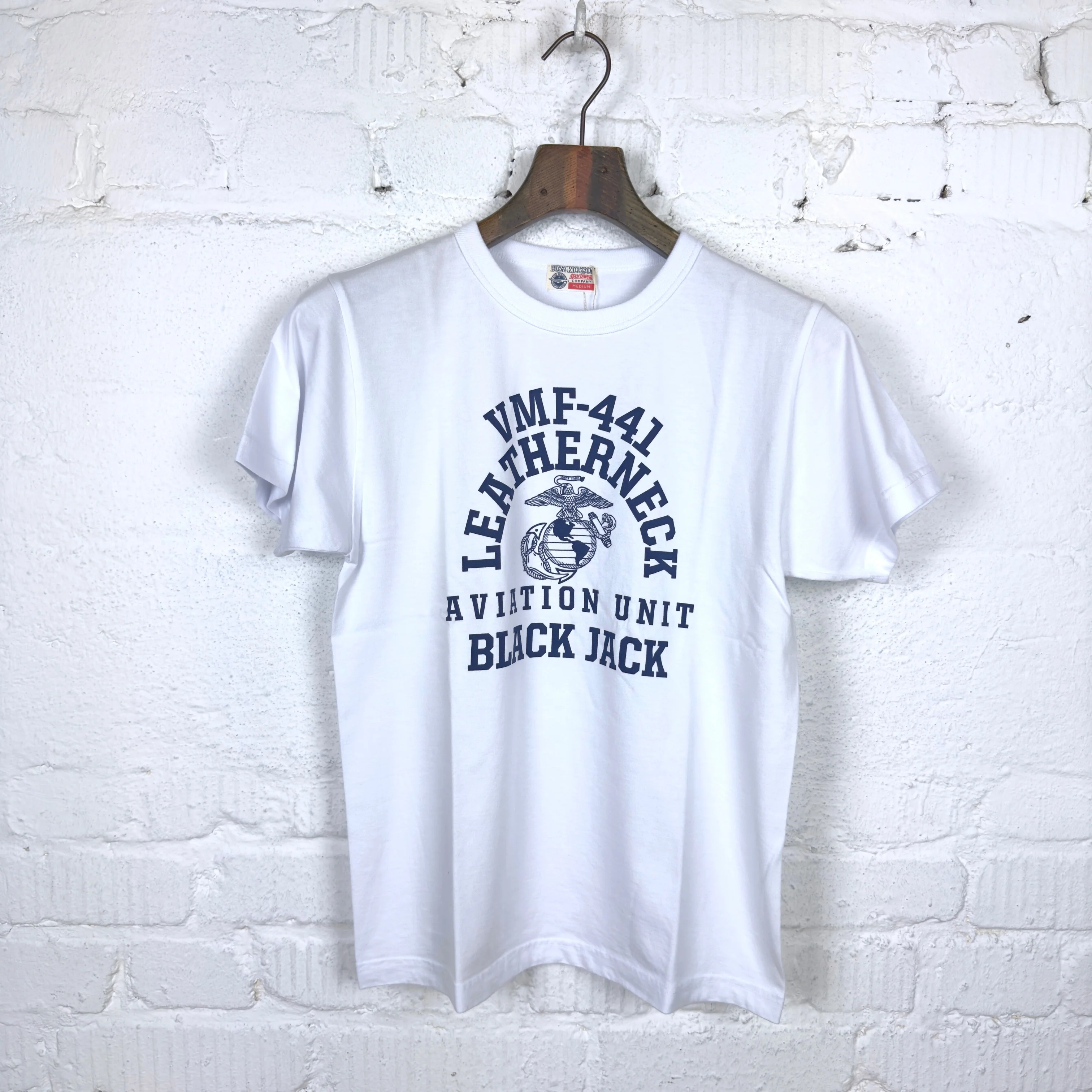 buzz rickson's | br79404 s/s military tee "vmf-441" white