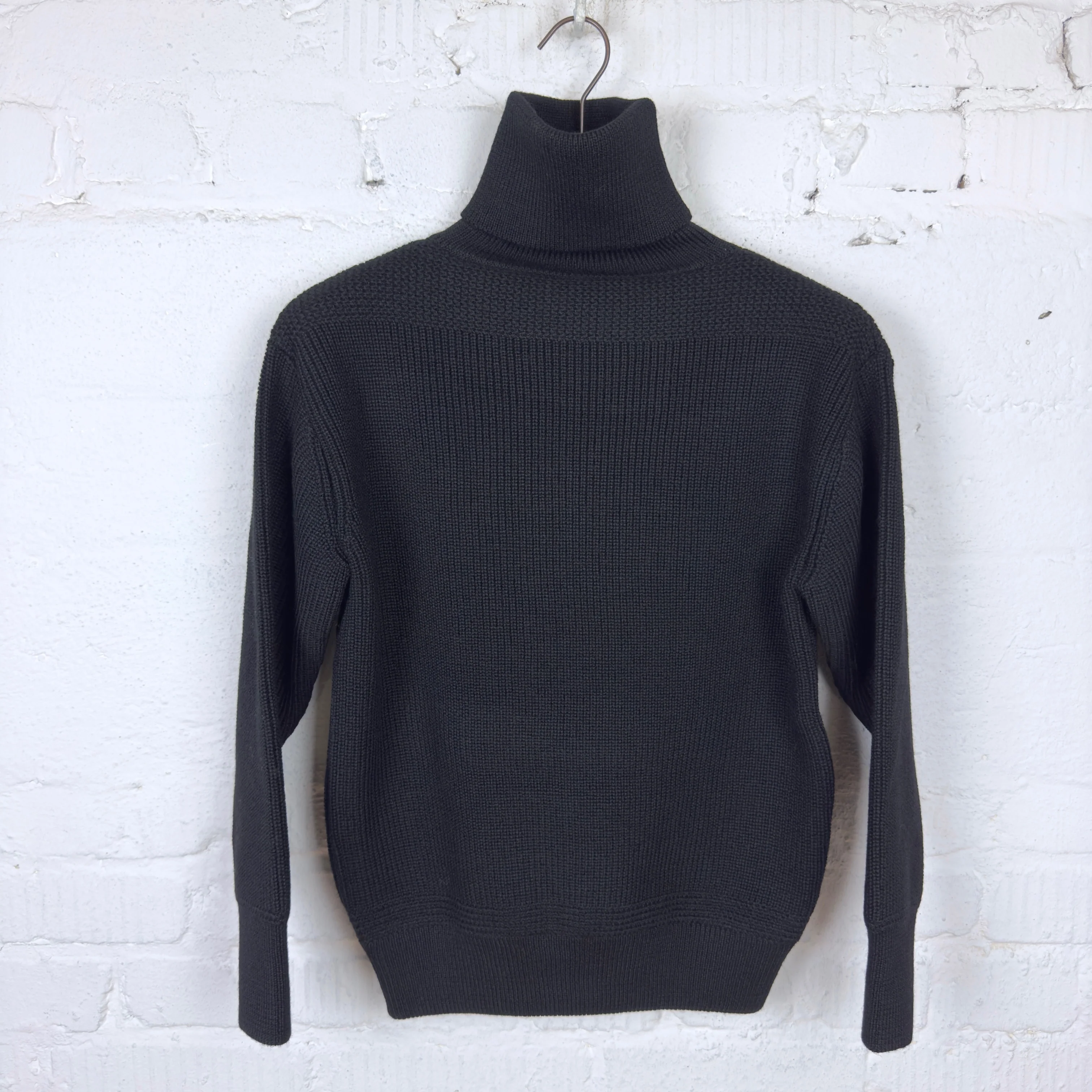 buzz rickson's | br90264 william gibson sweaters, wool, turtle neck, black - buzz rickson knitting mills