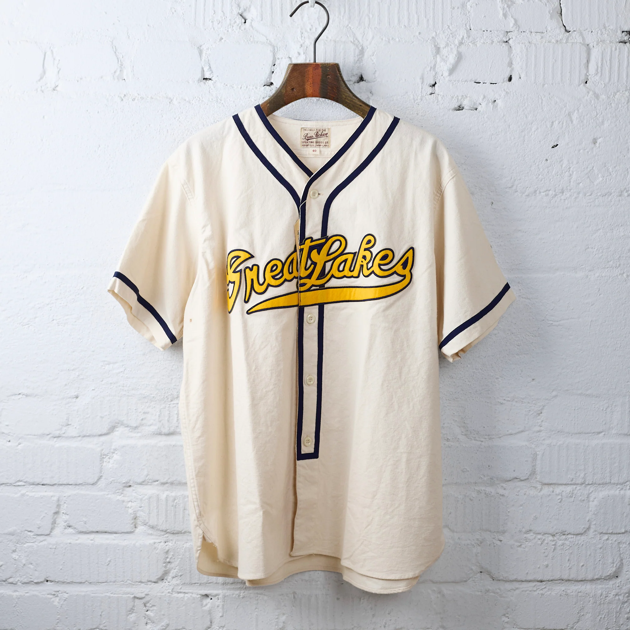 buzz rickson's | brR39269 greatlakes baseball shirt