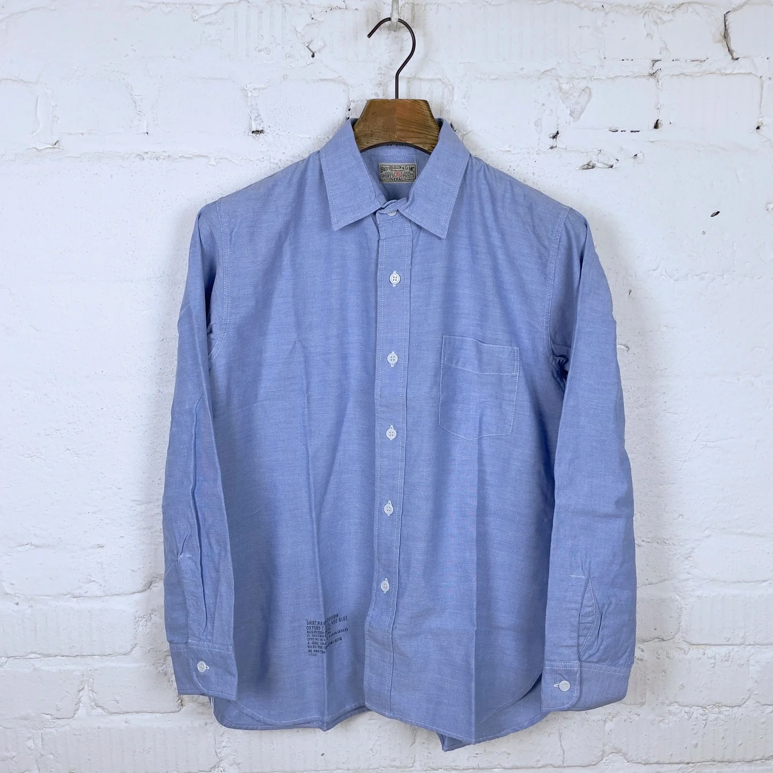 buzz rickson's | oxford shirt - blue