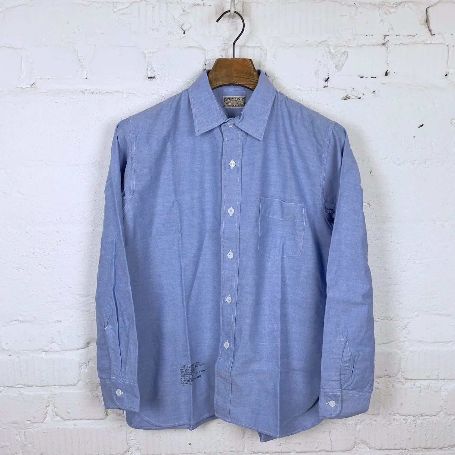 buzz rickson's | oxford shirt - blue - Image 4
