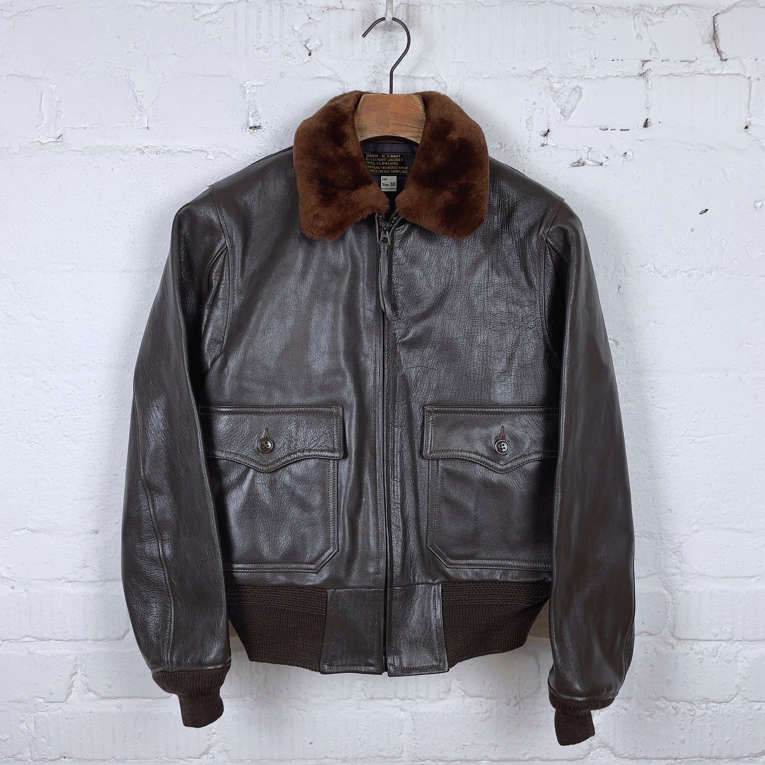buzz rickson's | type g-1 spec 55j-14 a.pritzker brown