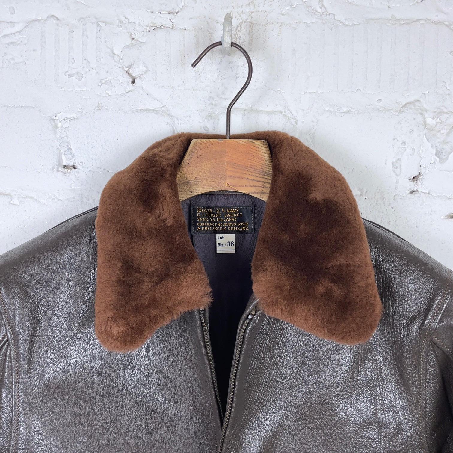 buzz rickson's | type g-1 spec 55j-14 a.pritzker brown - Image 3