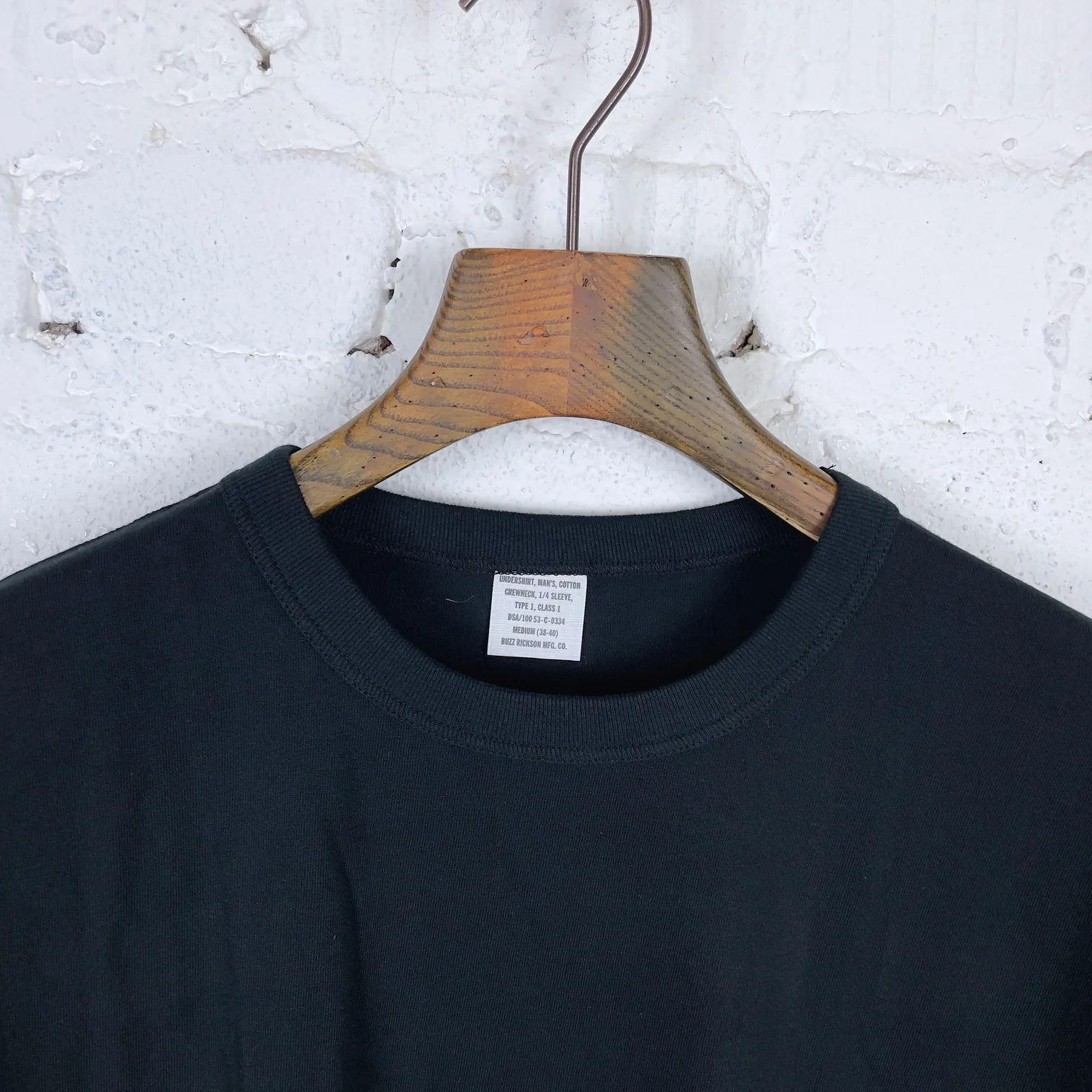 buzz rickson's | us "government issue" tee - black - Image 3