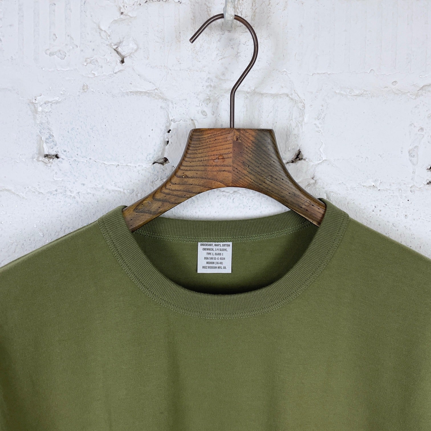 buzz rickson's | us "government issue" tee - olive - Image 3