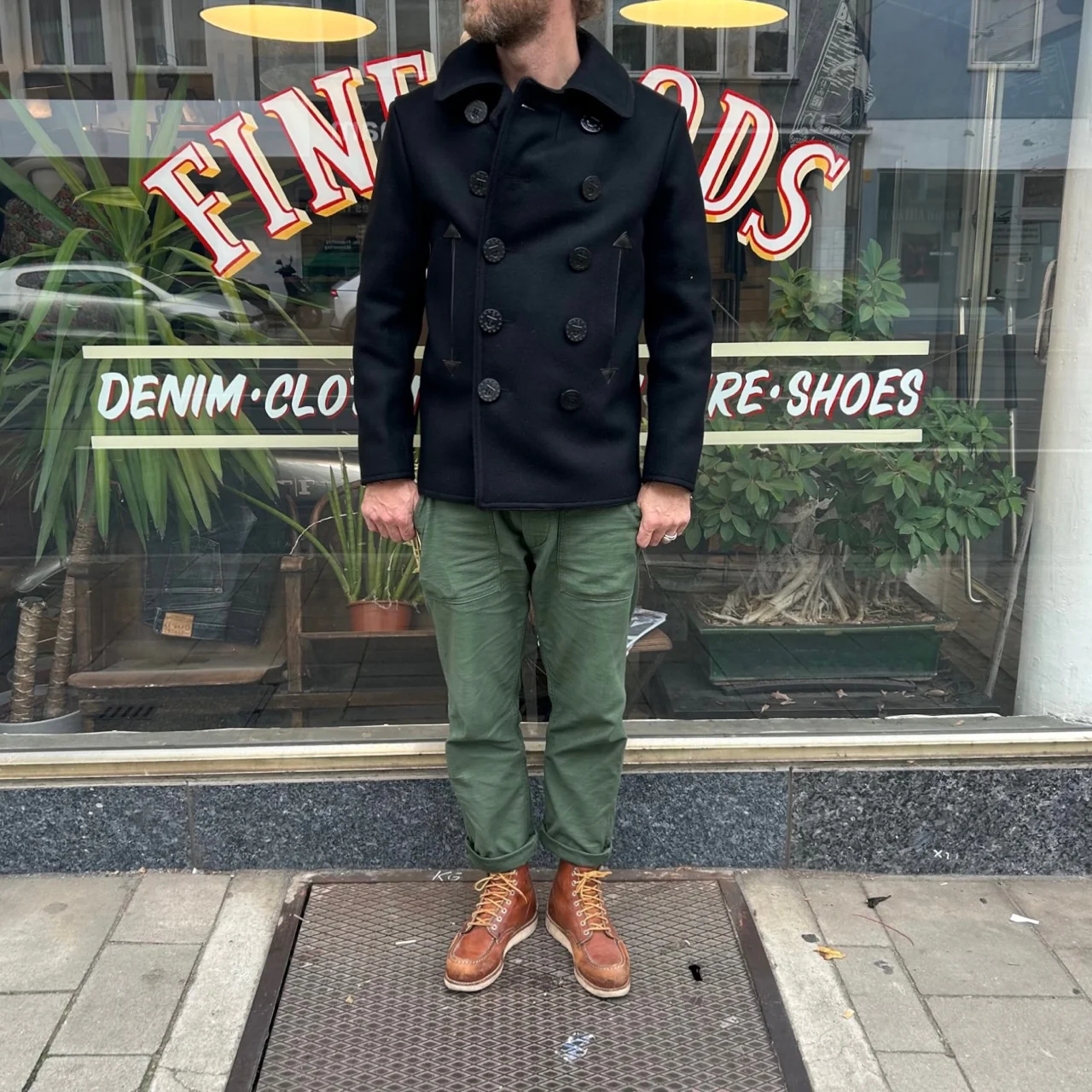 buzz rickson's | william gibson u.s. navy pea coat - black - Image 2