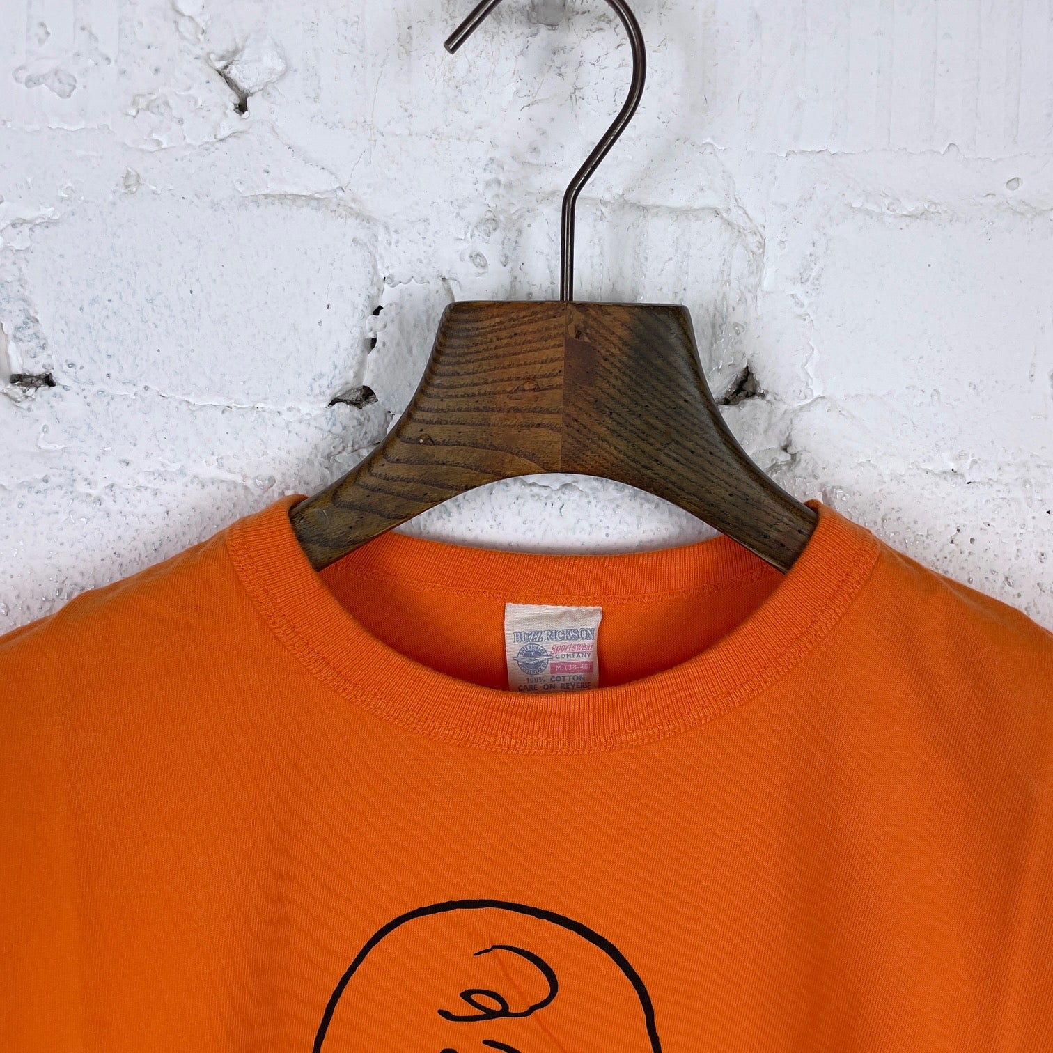 buzz rickson's x peanuts | ma-1 charlie brown tee- orange - Image 3