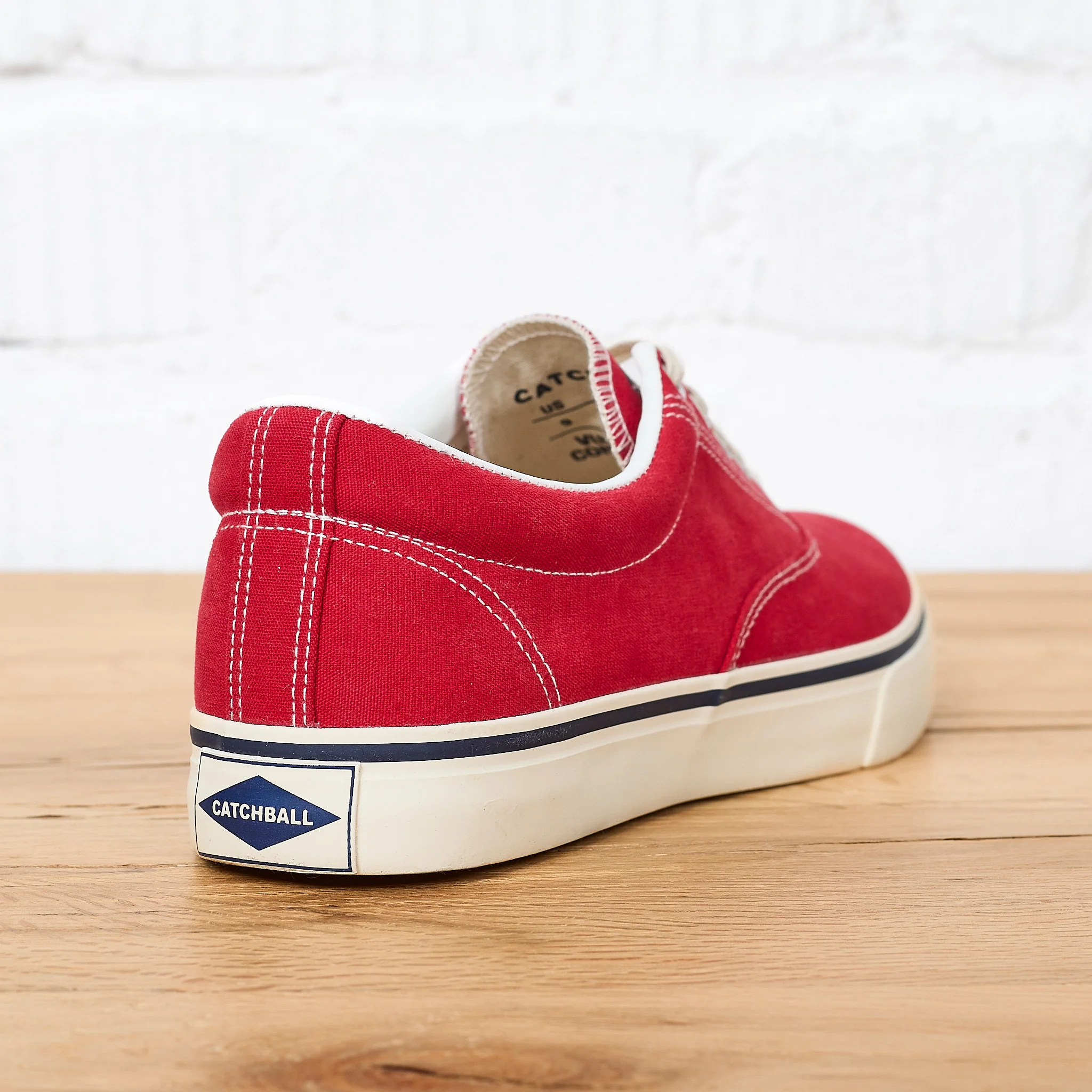 catchball | d-02 canvas sneaker - red - Image 5