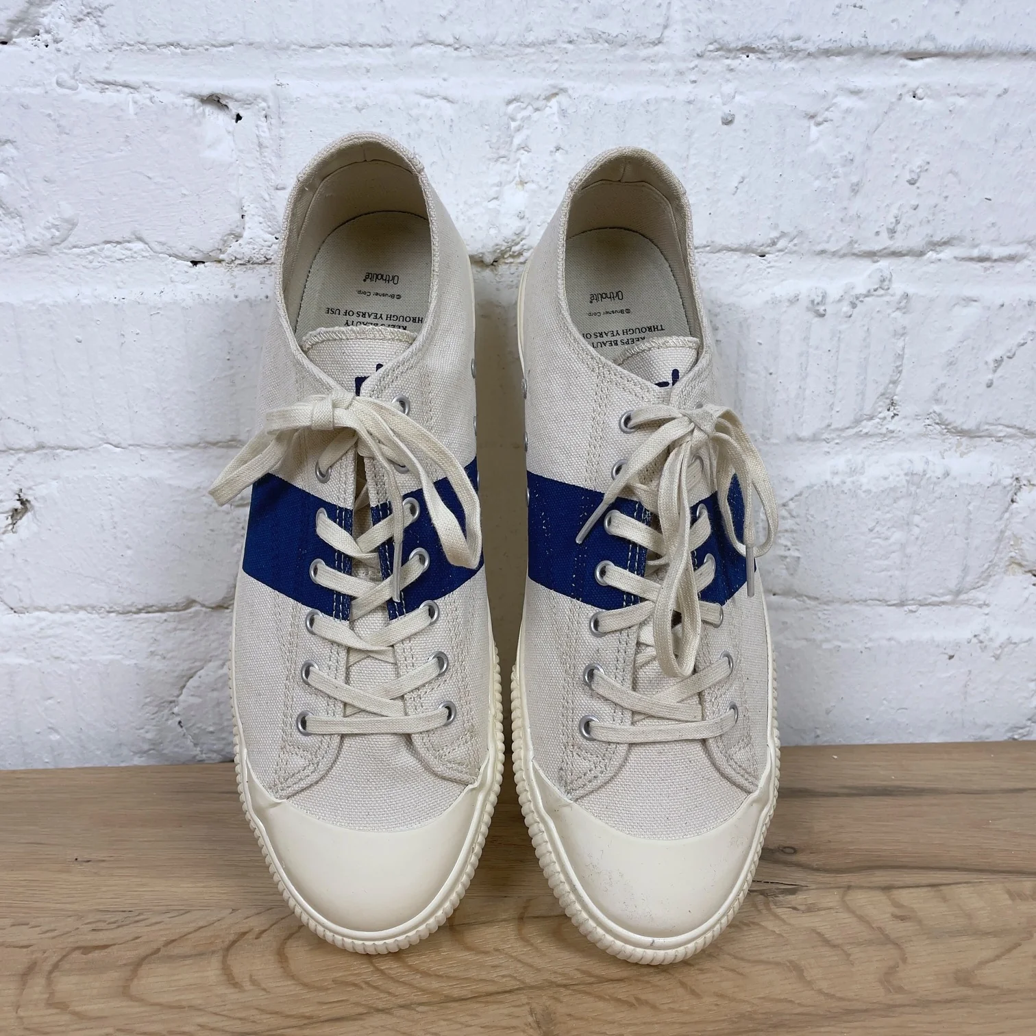 catchball x ehs | military standard low canvas sneaker - navy stencil - Image 4