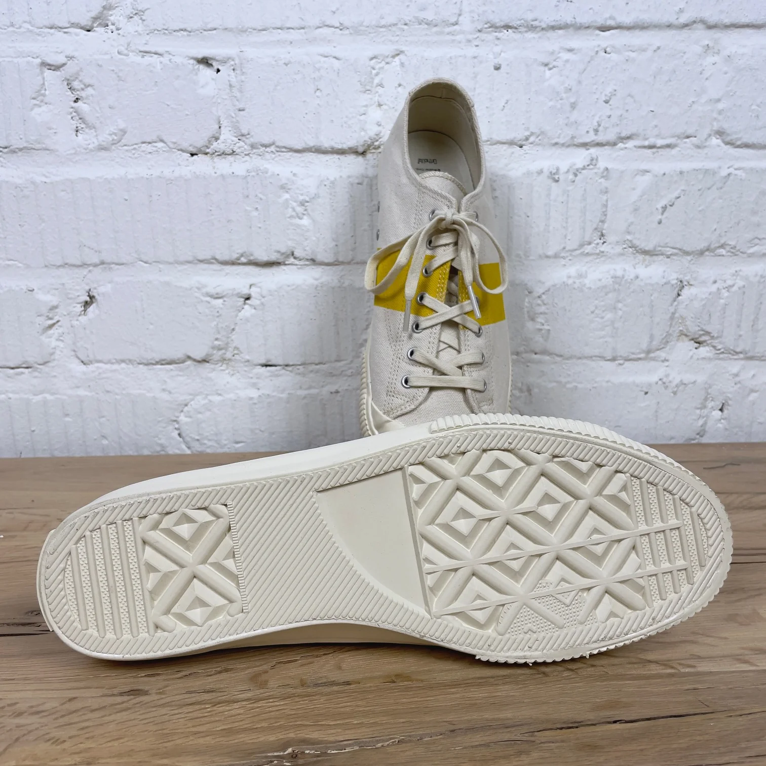 catchball x ehs | military standard low canvas sneaker - yellow stencil - Image 4