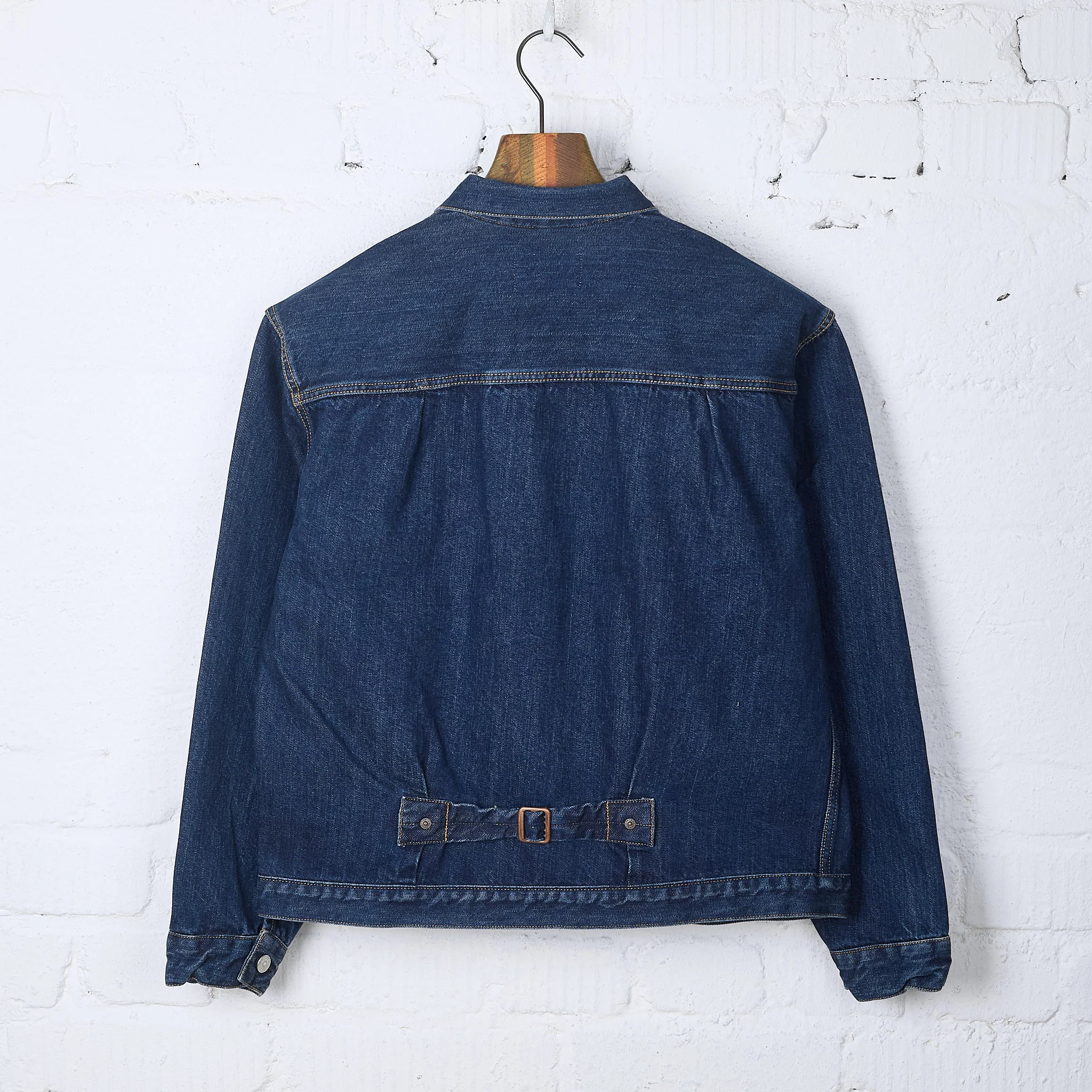 ciota | new single pocket denim jacket (real indigo) - dark blue damage - Image 3