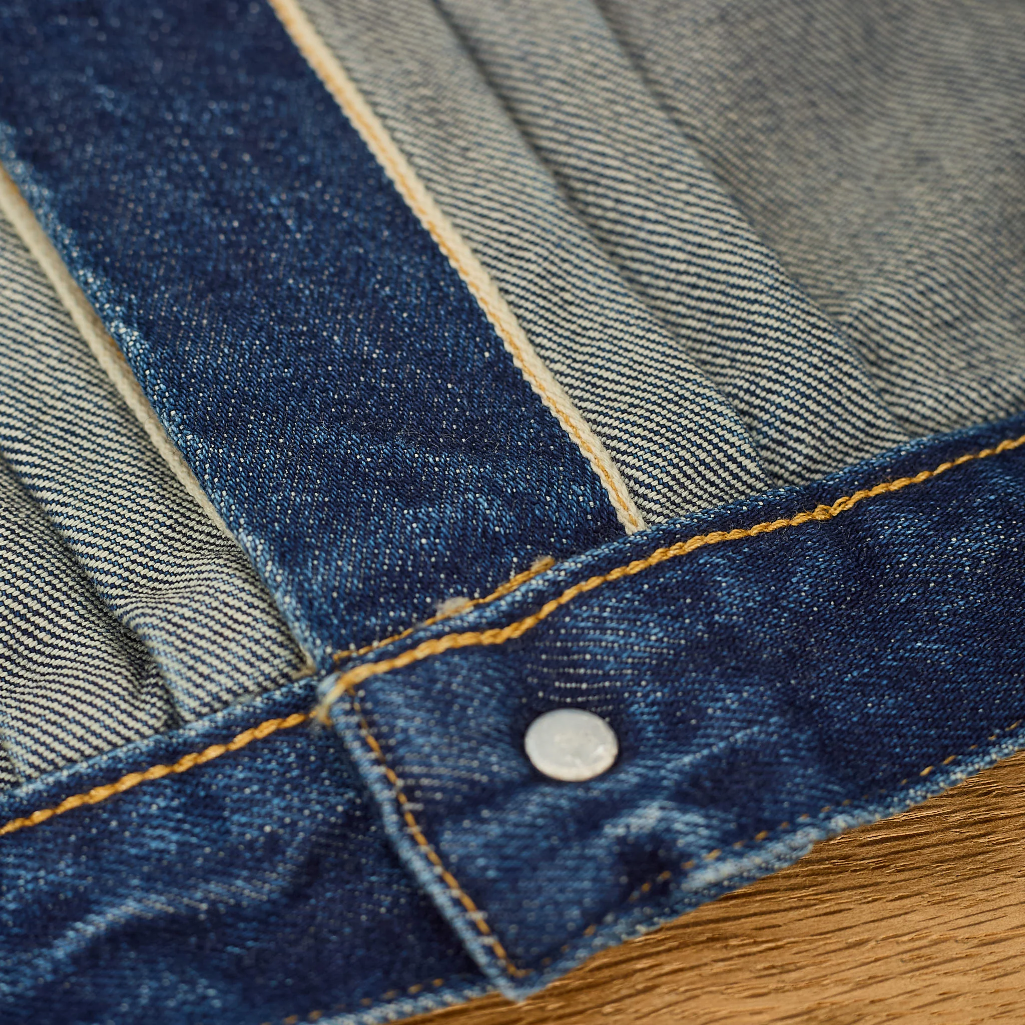 ciota | new single pocket denim jacket (real indigo) - dark blue damage - Image 5