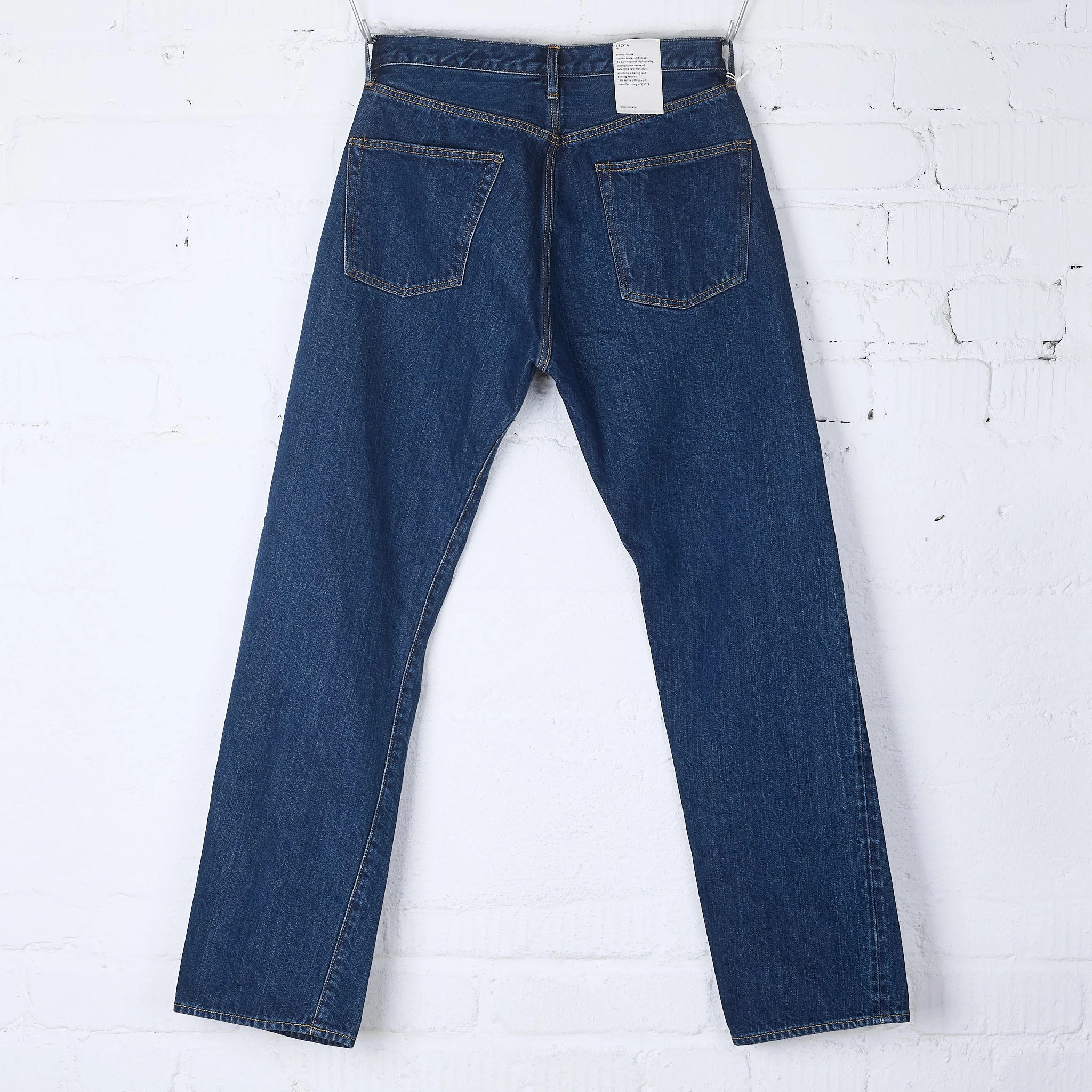 ciota | new straight 5 pocket pants - dark blue damage - Image 4