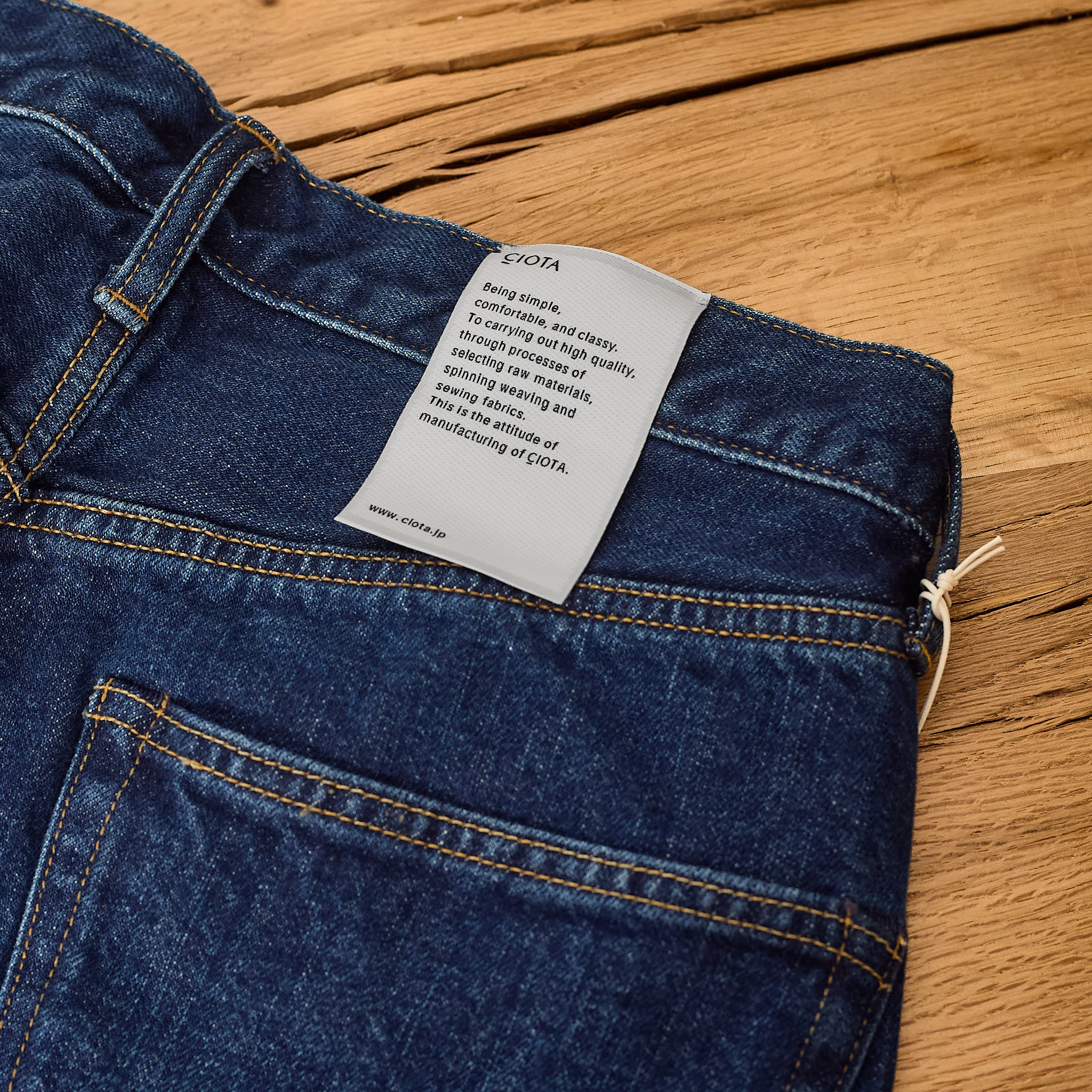 ciota | new straight 5 pocket pants - dark blue damage - Image 8