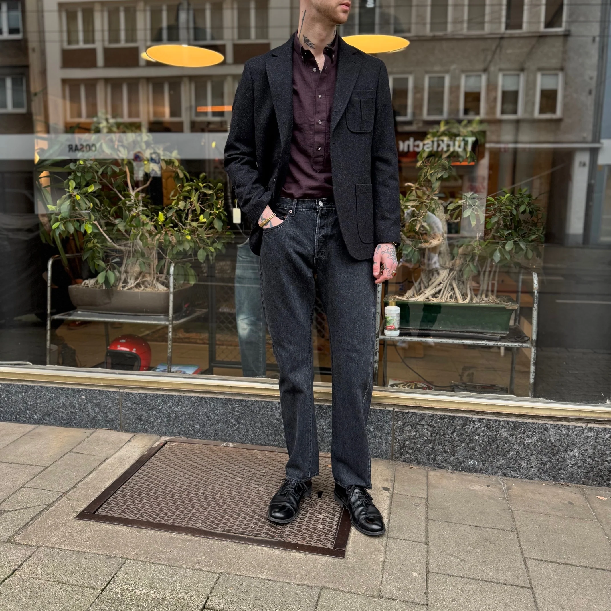 ciota | new straight 5 pocket pants - medium black - Image 3
