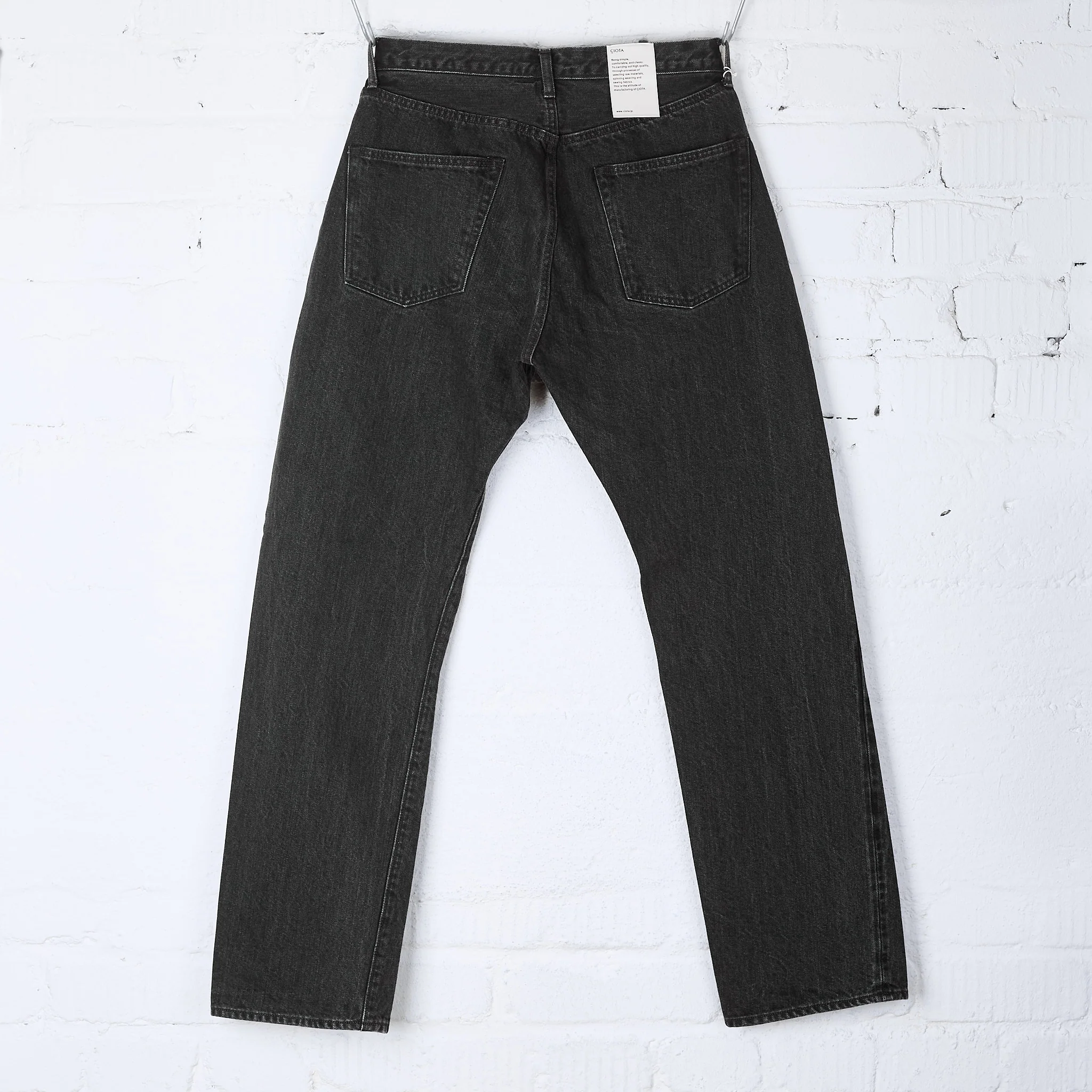 ciota | new straight 5 pocket pants - medium black - Image 4