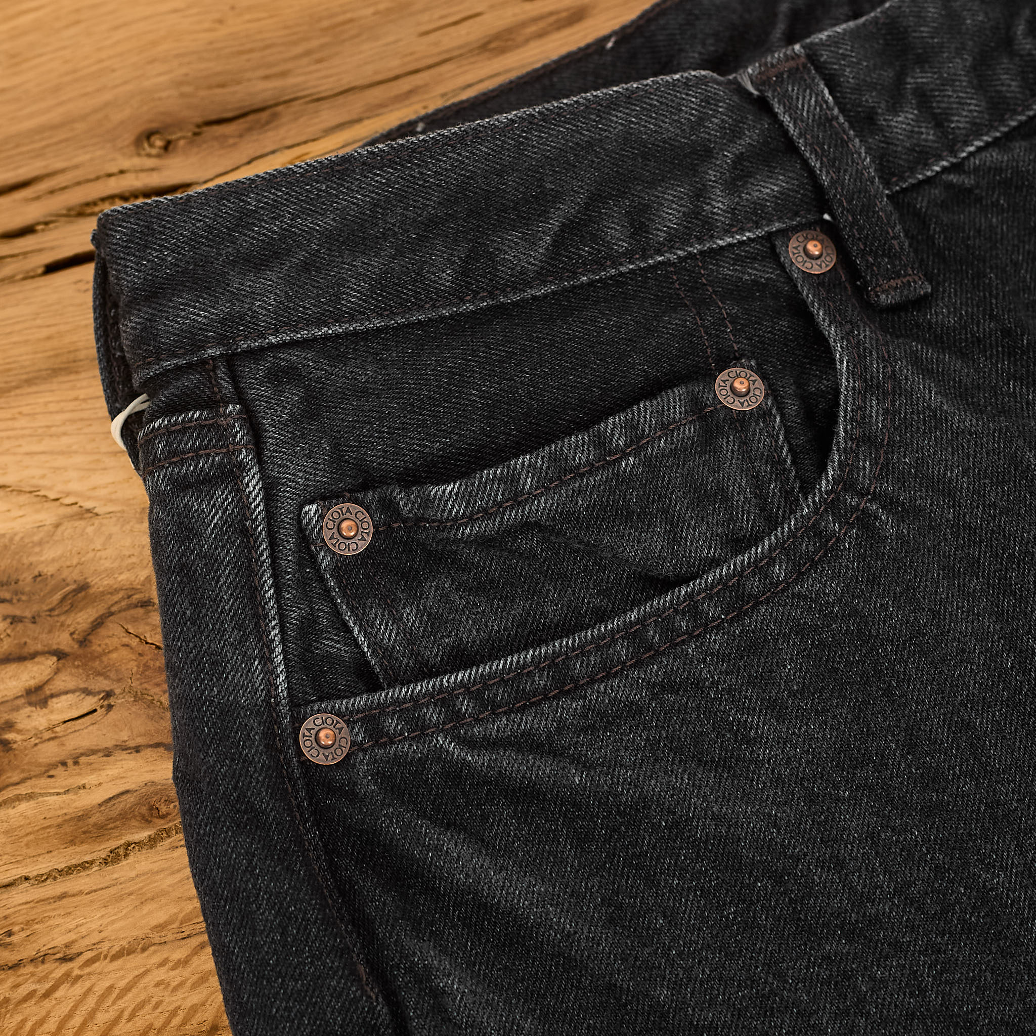 ciota | new straight 5 pocket pants - medium black - Image 6