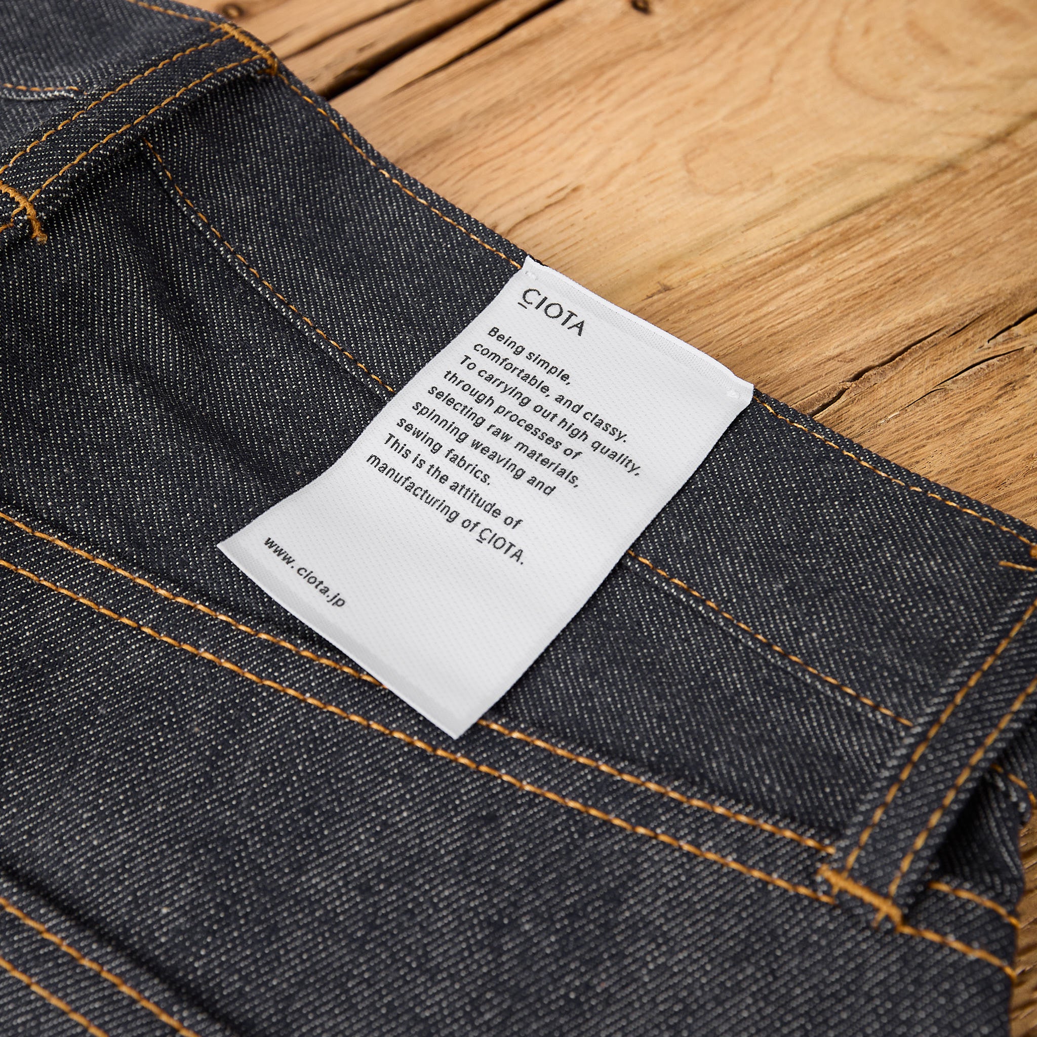 ciota | straight 5 pocket pants (reactive dyeing / rigid) - Image 6