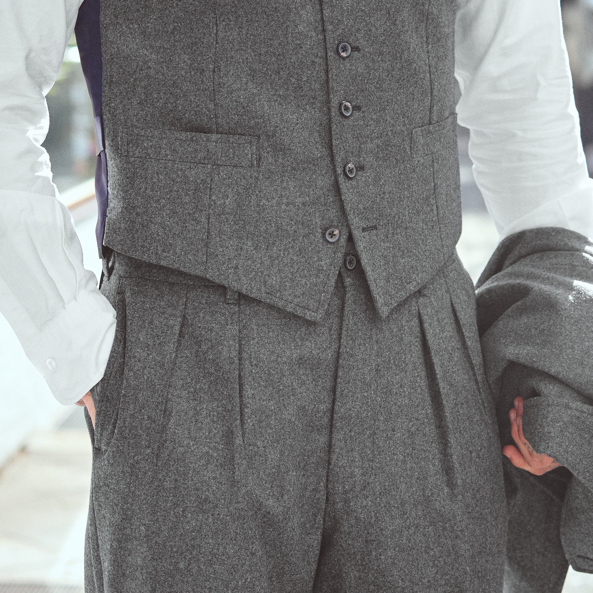 d.c. white | ivy basic suit (three-piece) canonico - Image 5