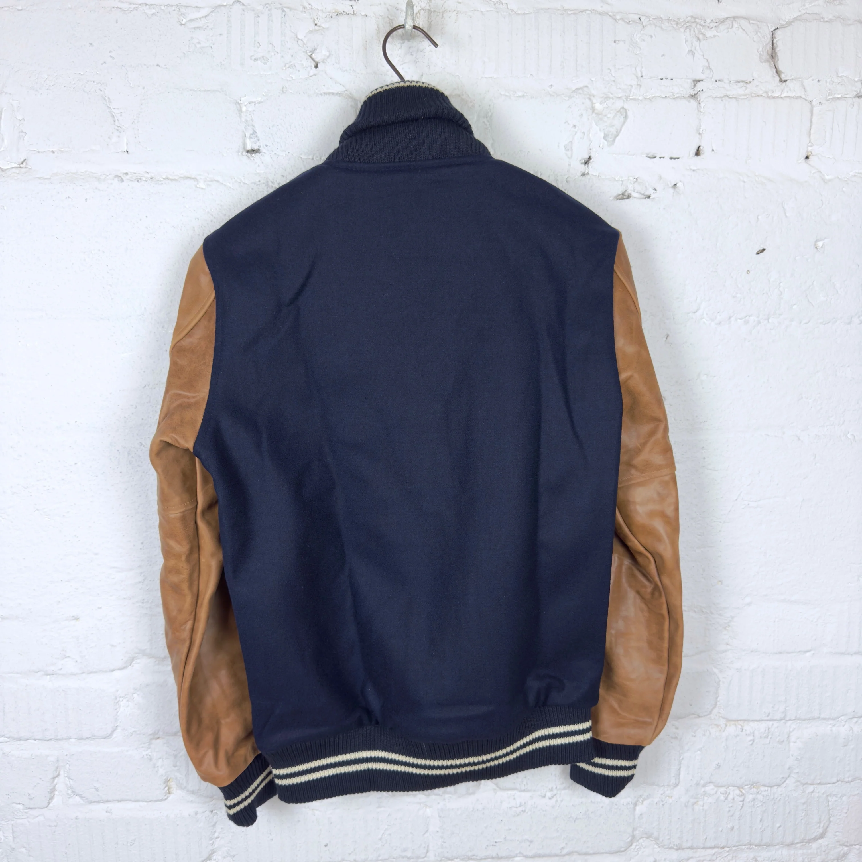 dehen 1920 | varsity jacket - dark navy / antique rust - Image 4