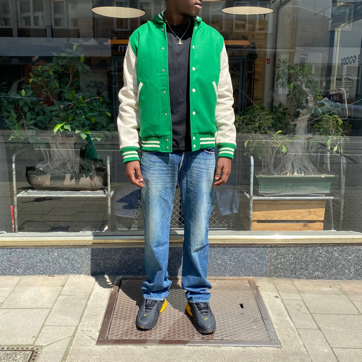 dehen 1920 | varsity jacket - kelly/milk - Image 3