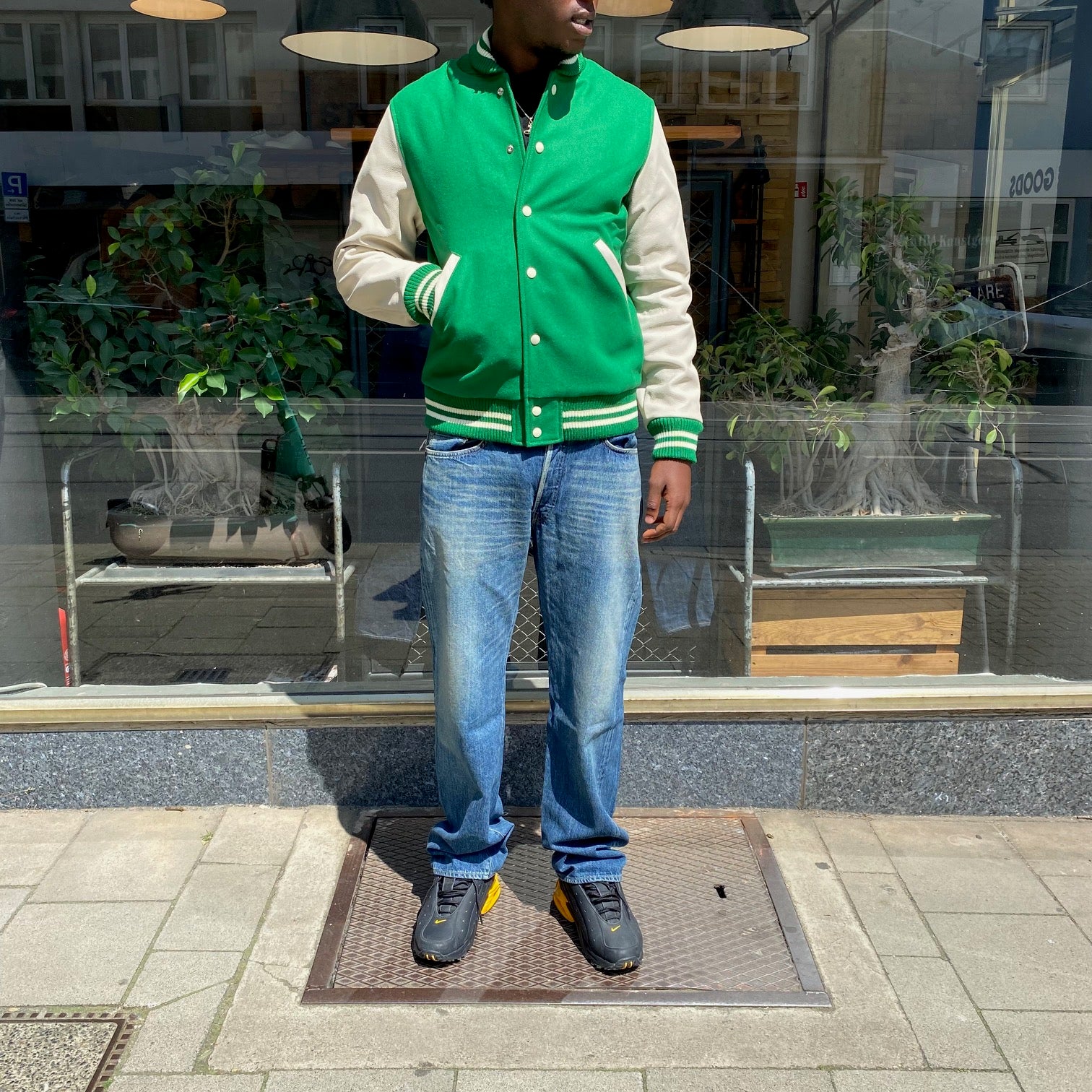 dehen 1920 | varsity jacket - kelly/milk - Image 4
