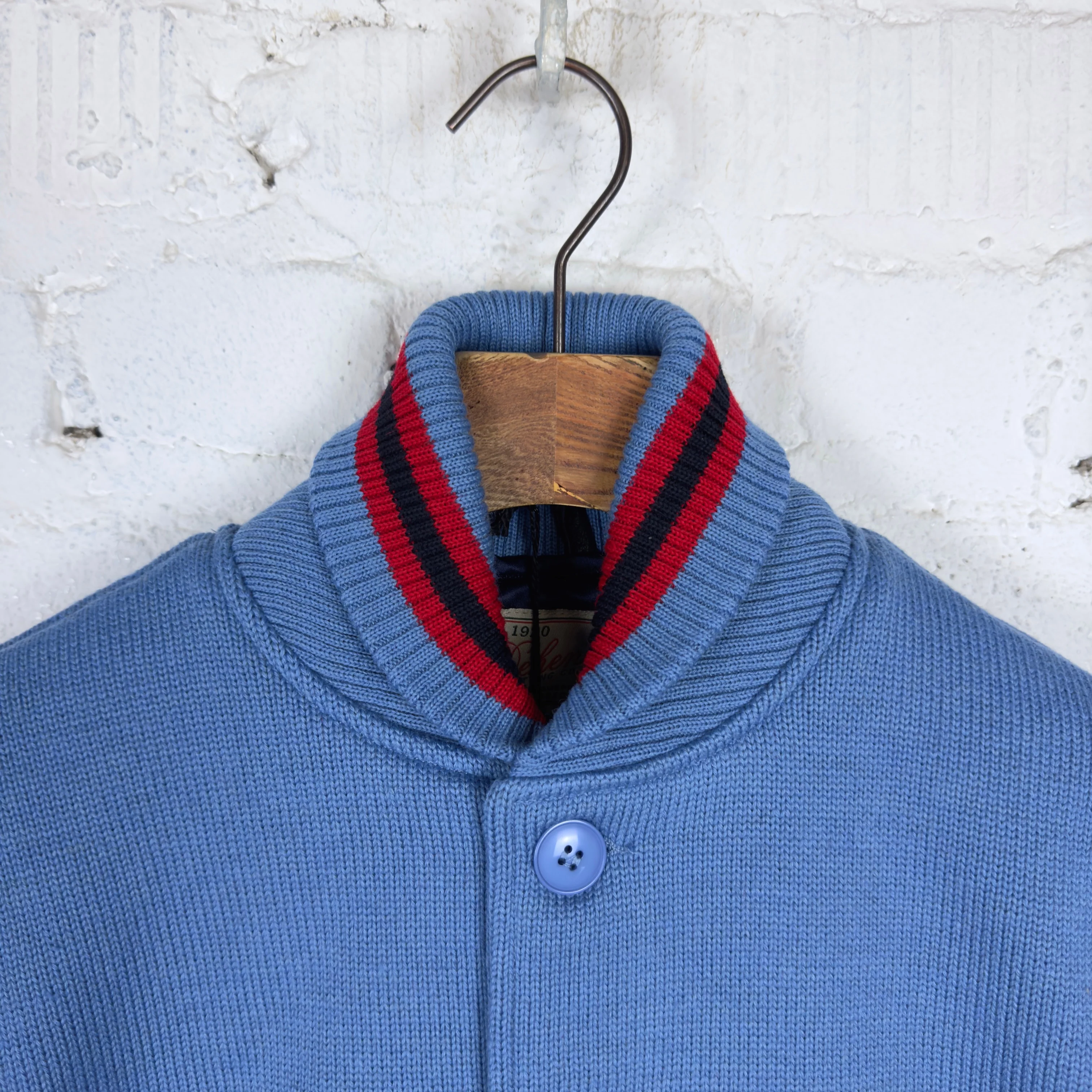 dehen 1920 | knit club jacket - columbia blue - Image 4