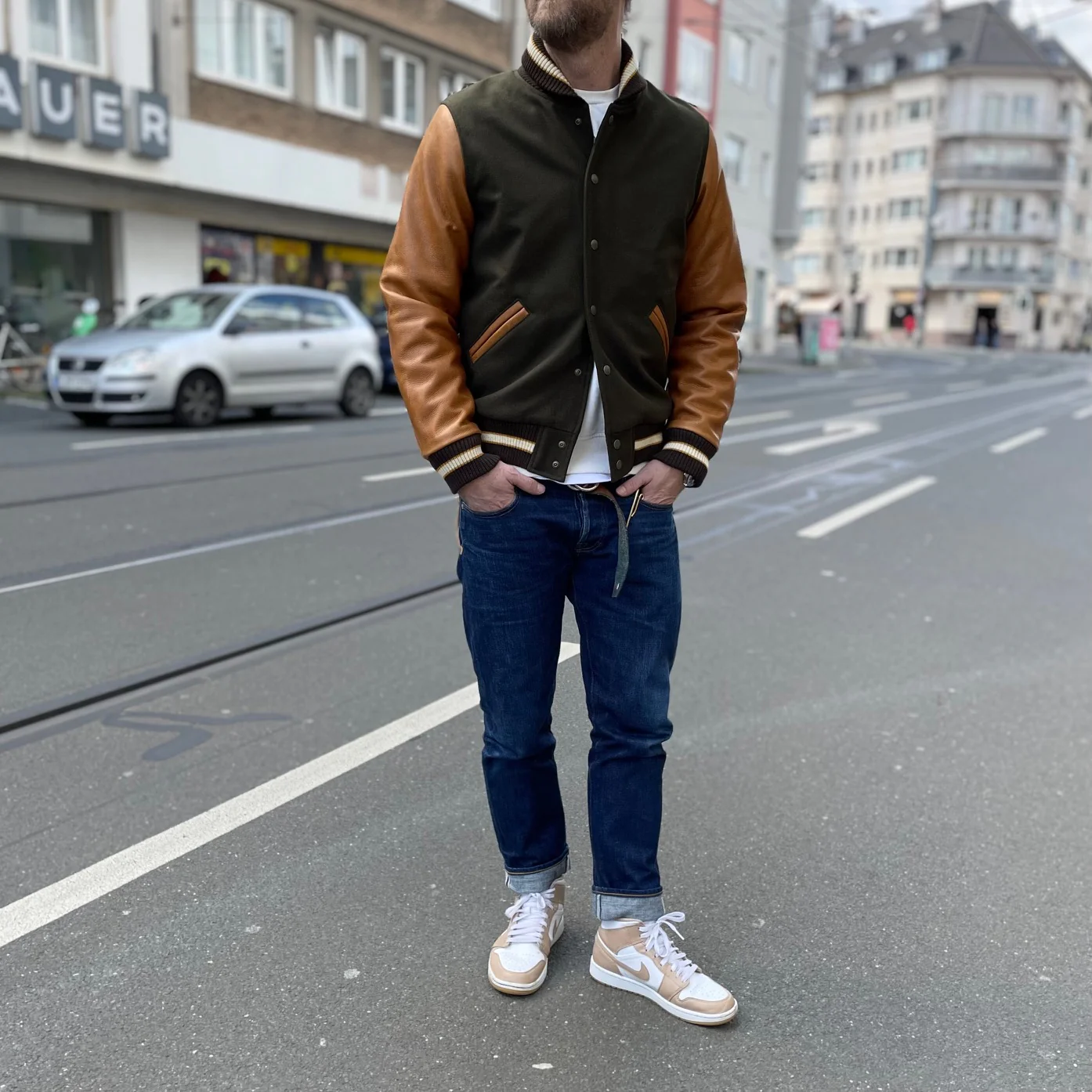 dehen 1920 | varsity jacket - loden - rust - Image 3