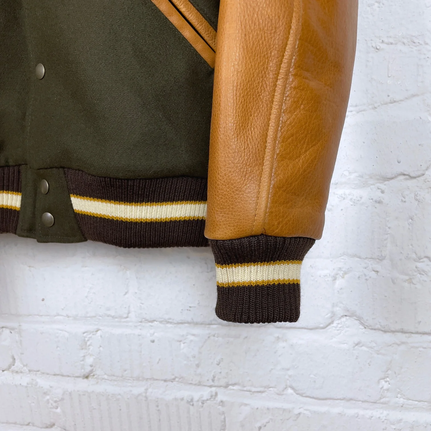 dehen 1920 | varsity jacket - loden - rust - Image 8