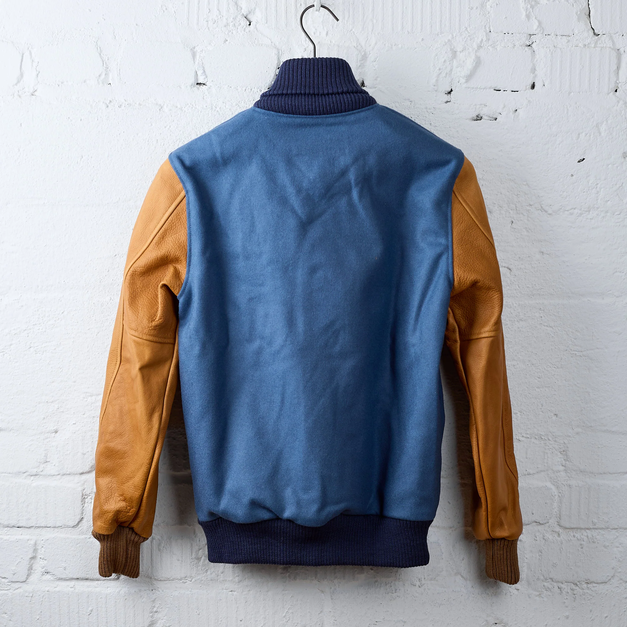 dehen 1920 | varsity jacket - steel blue / rust - Image 3