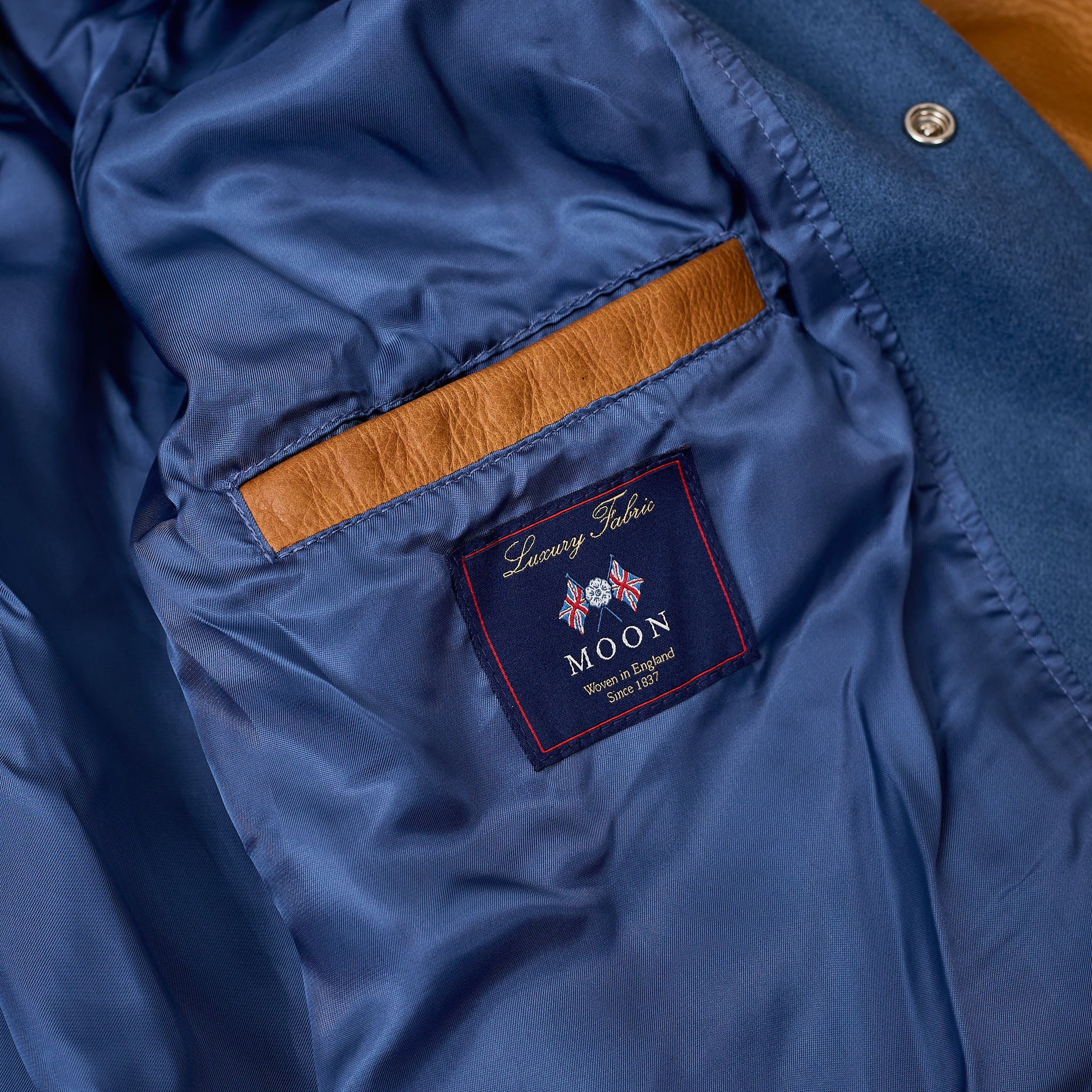 dehen 1920 | varsity jacket - steel blue / rust - Image 6