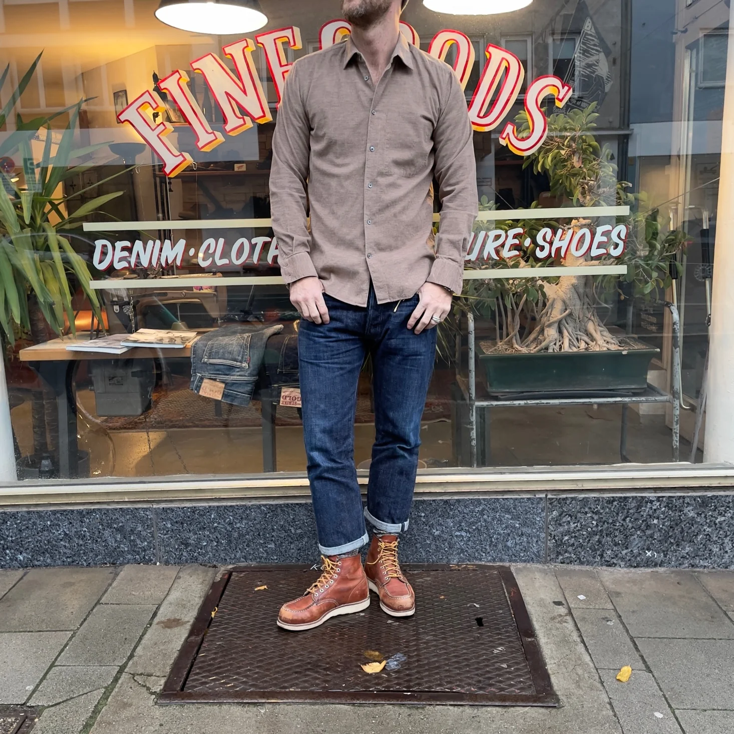 delikatessen | feel good shirt japanese corduroy cotton - brown - Image 3
