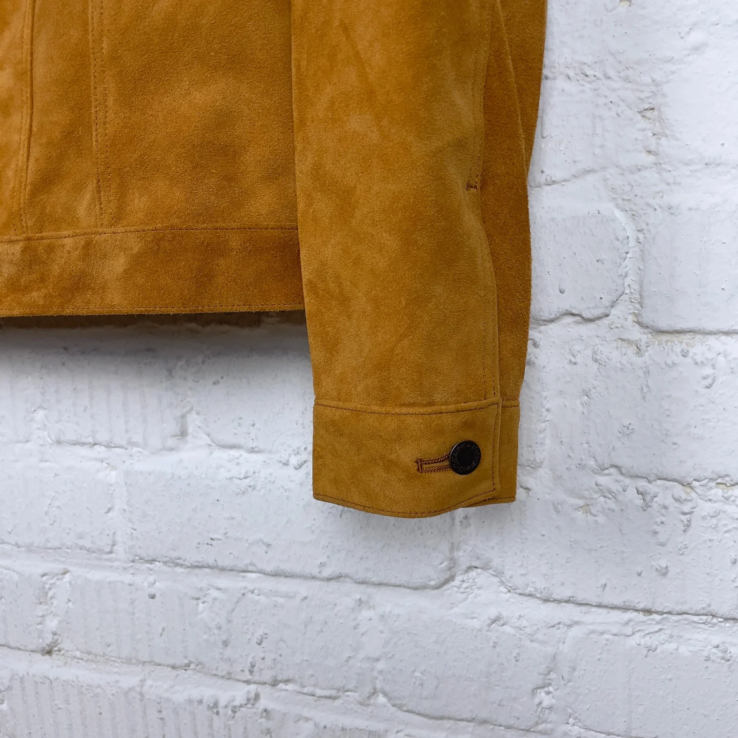 double helix | suede horsehide jacket "the boxer“ beige - Image 5