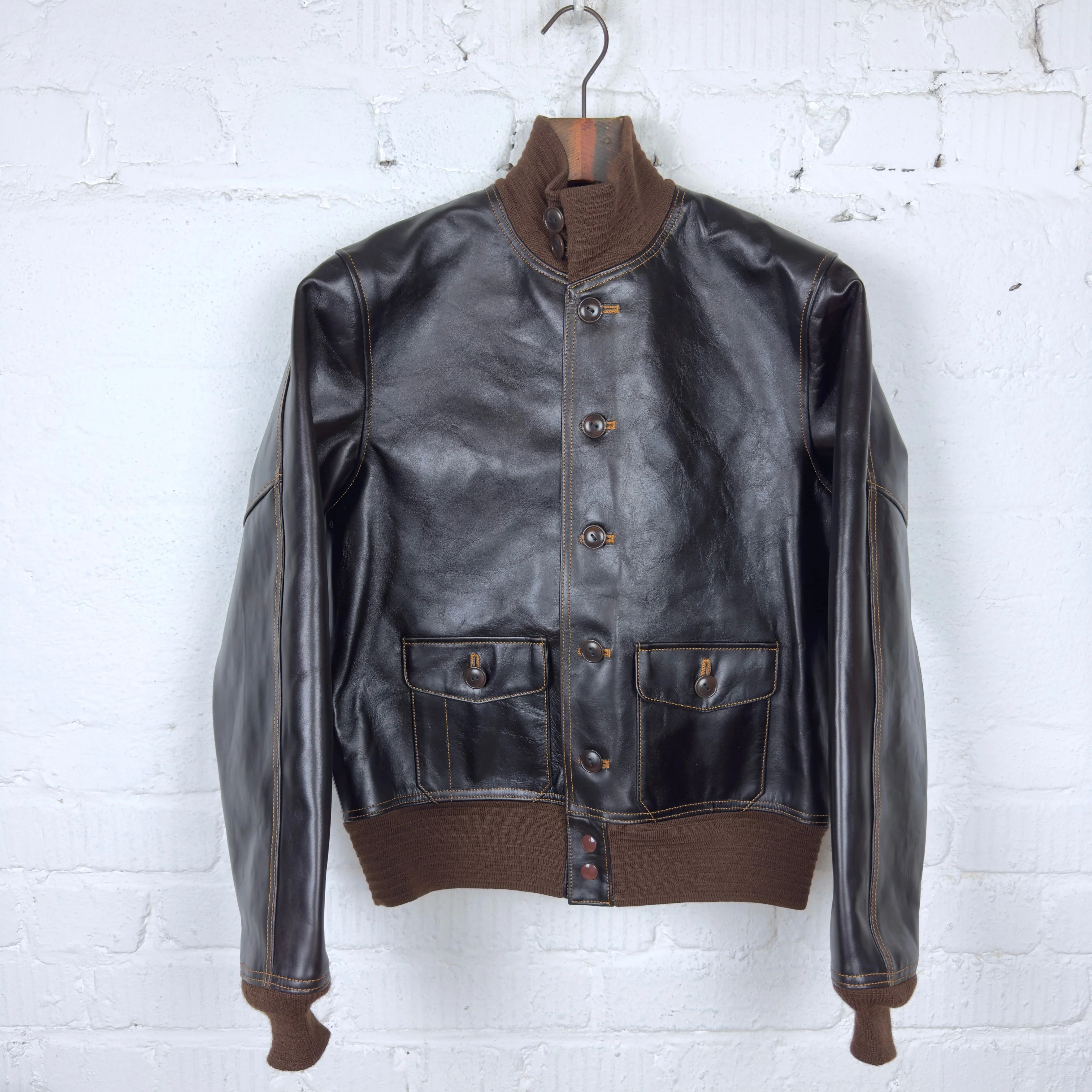 double helix | type a-1 flight jacket seal brown