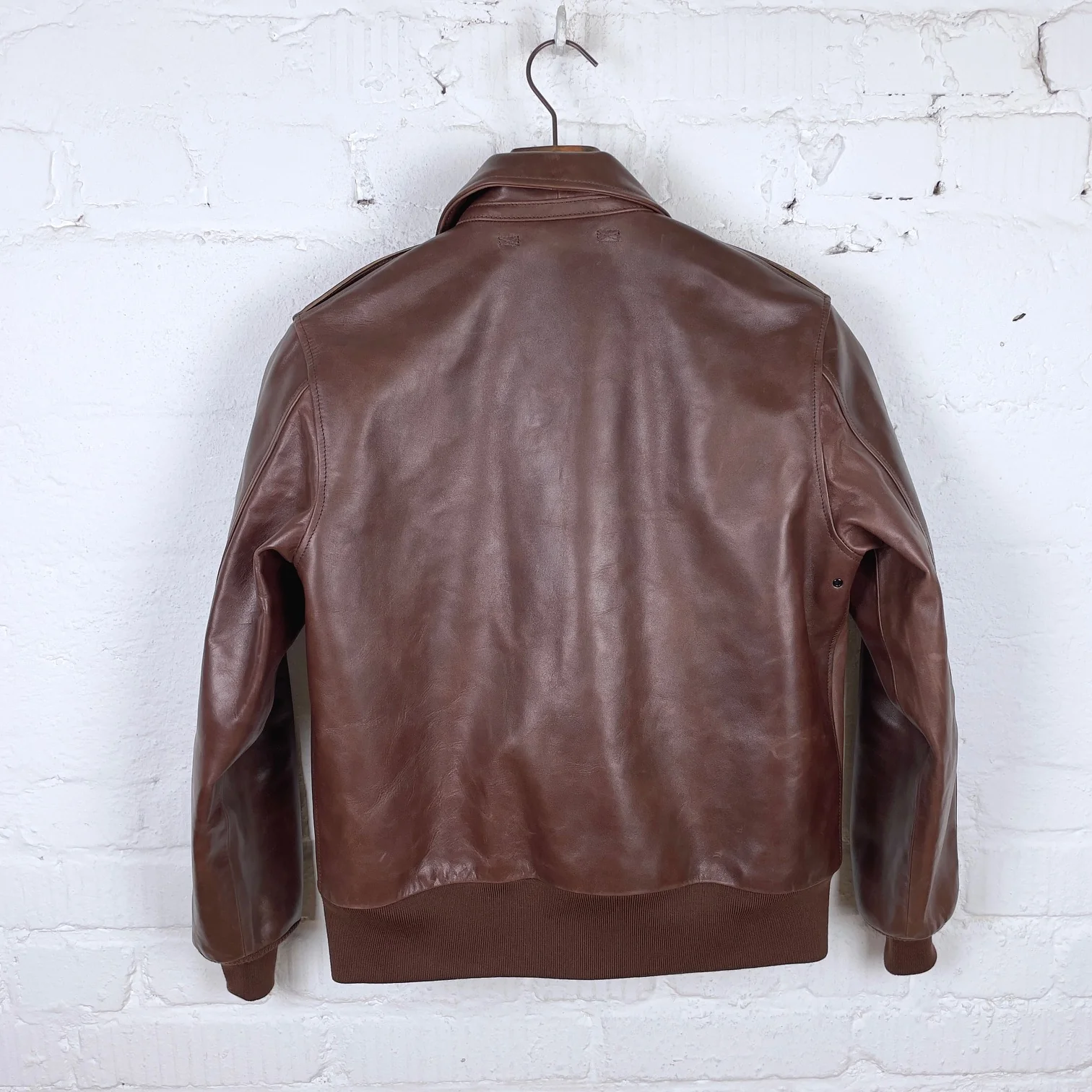 double helix | type a-2 flight jacket oiled wax brown - Image 5