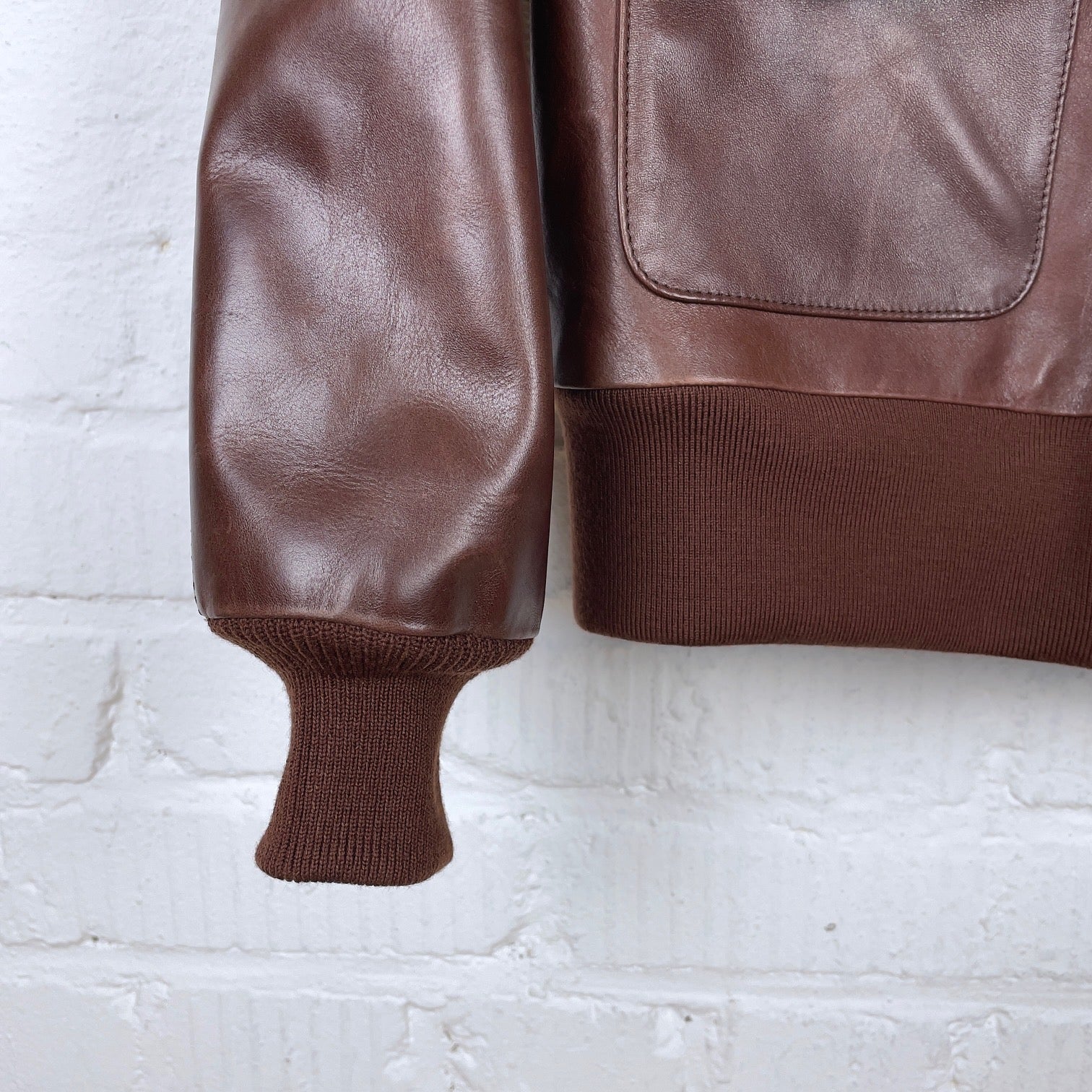 double helix | type a-2 flight jacket oiled wax brown - Image 7