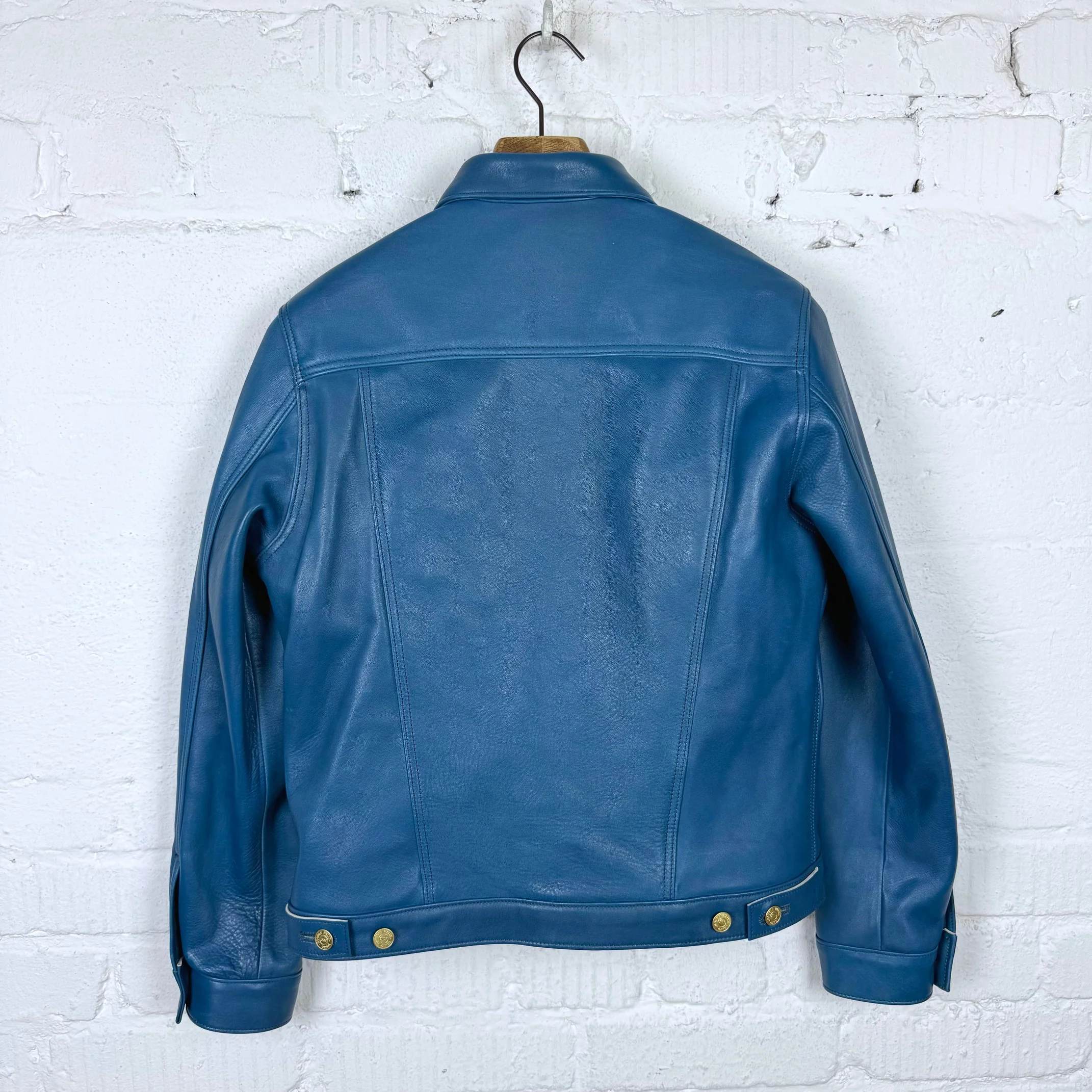 double helix | western pioneer indigo dyed horsehide jacket - Image 5