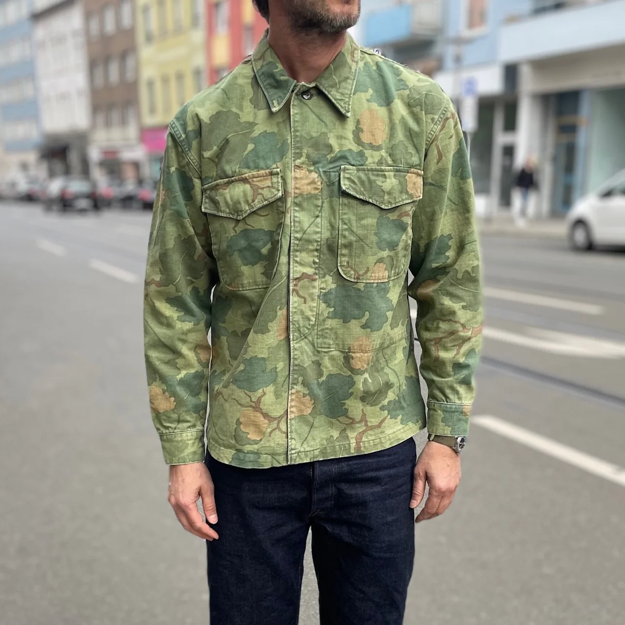 elc | usmc p-56 shirt special forces mitchell camo jungle fade - Image 3