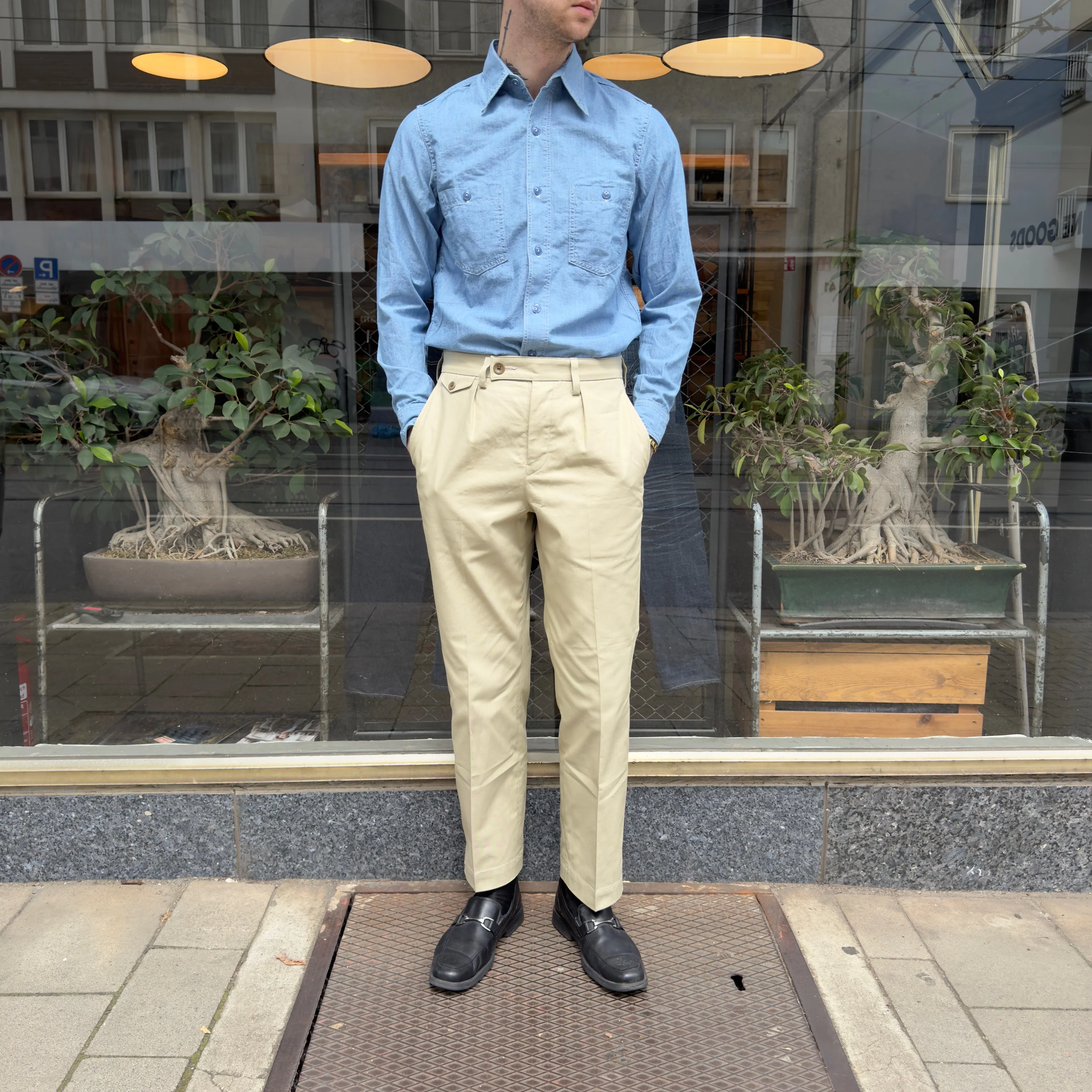 elc | usn chambray shirt - blue - Image 3