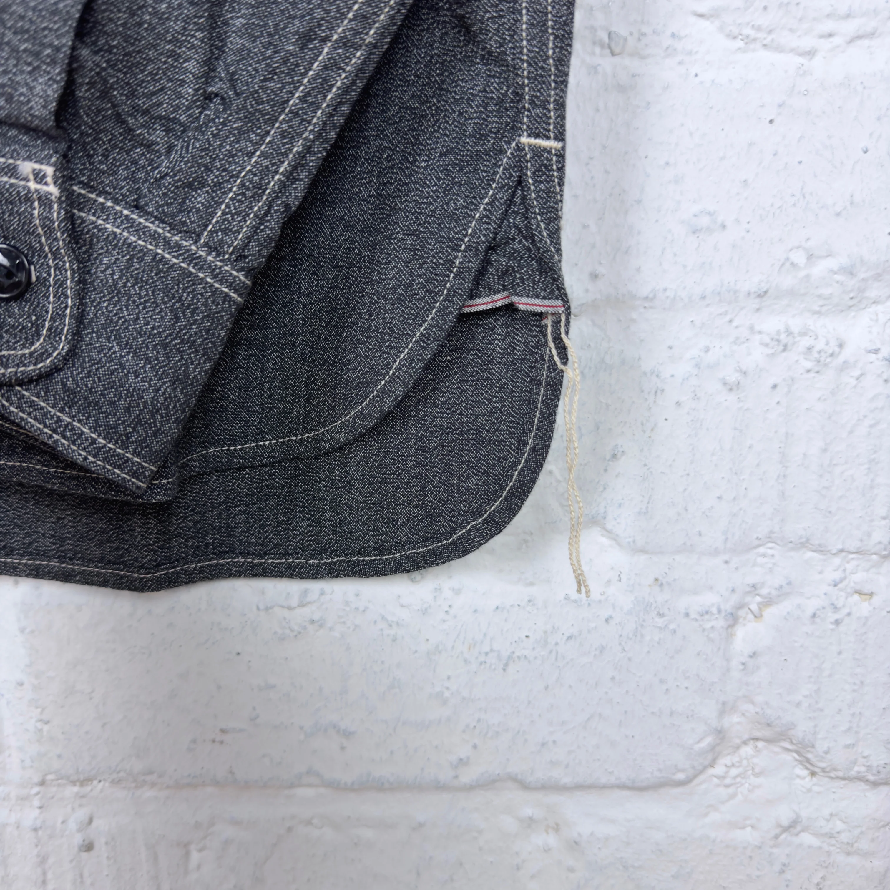 elmc | chambray work shirt - charcoal - Image 5