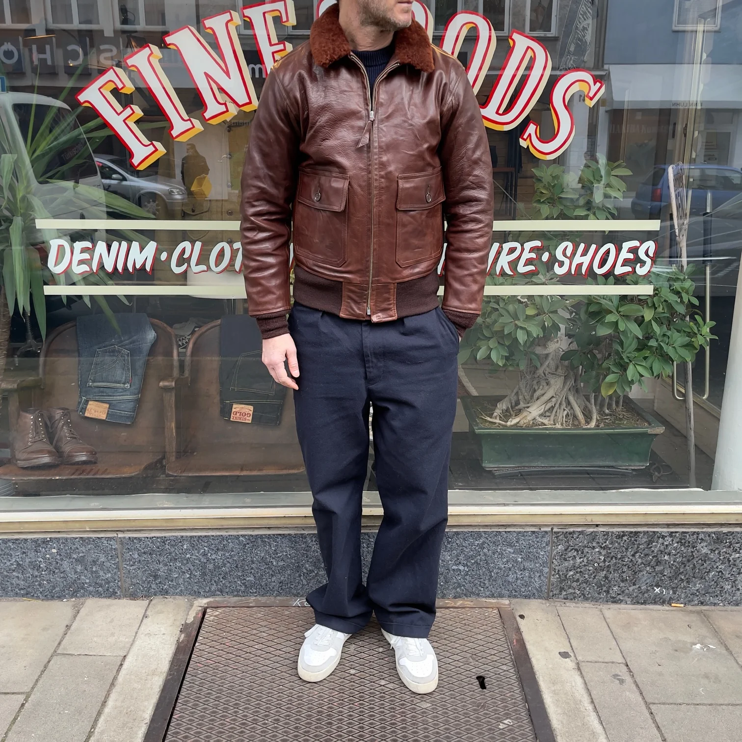 elmc | g-1 us navy horsehide jacket - Image 2
