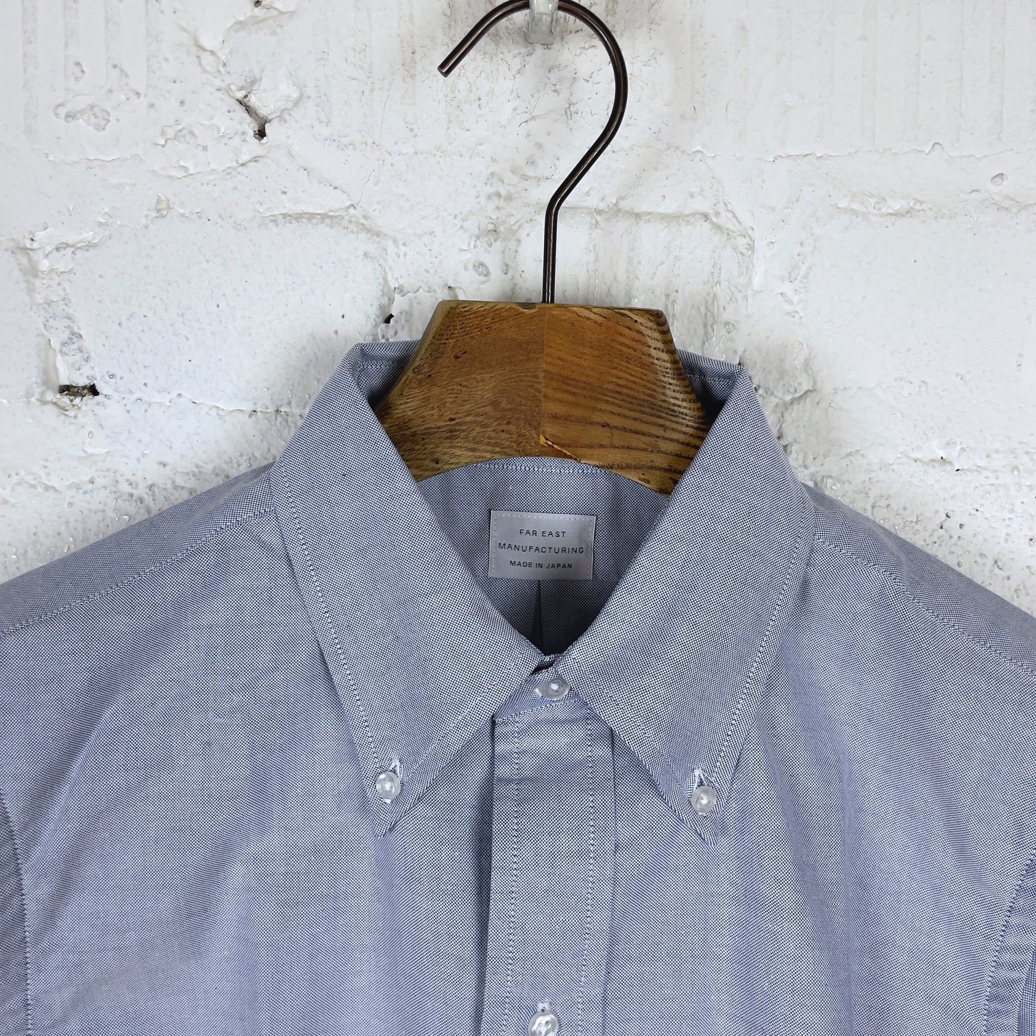 far east manufacturing | oxford button-down shirt - blue - Image 3