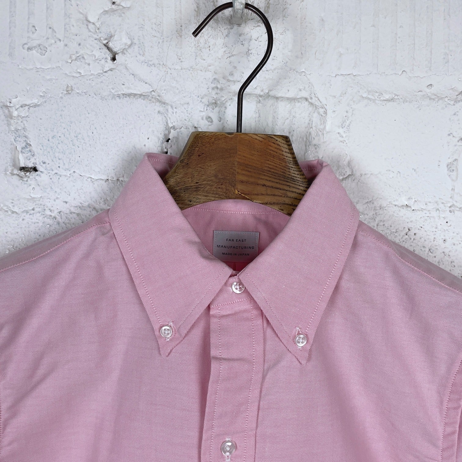 far east manufacturing | oxford button-down shirt - pink - Image 3