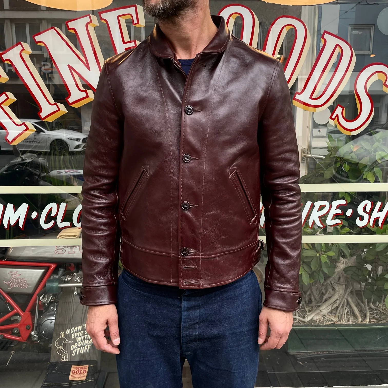 fine creek & co | ale jacket horsehide brown - Image 3