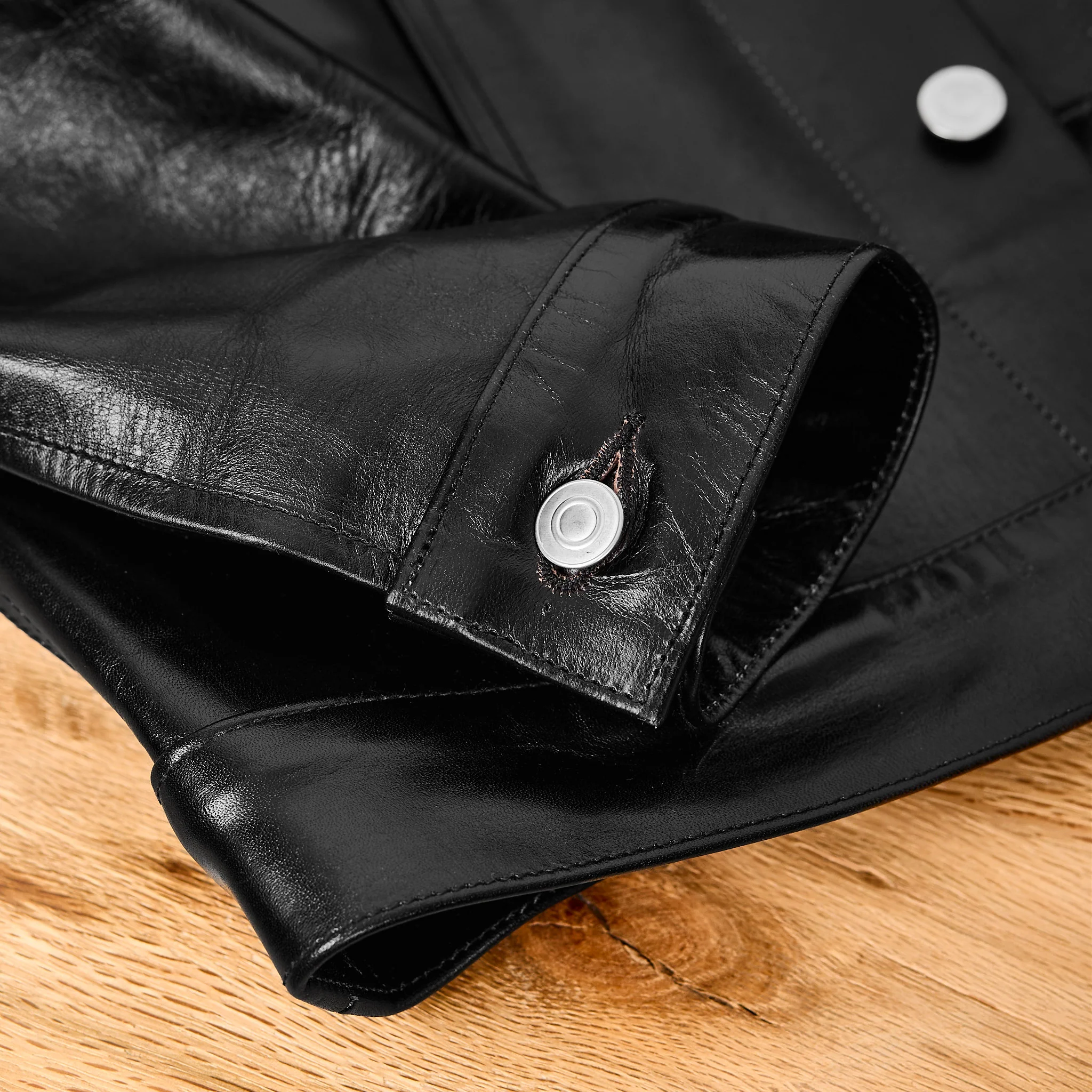 fine creek & co | hampton horsehide type 3 jacket - black - Image 5