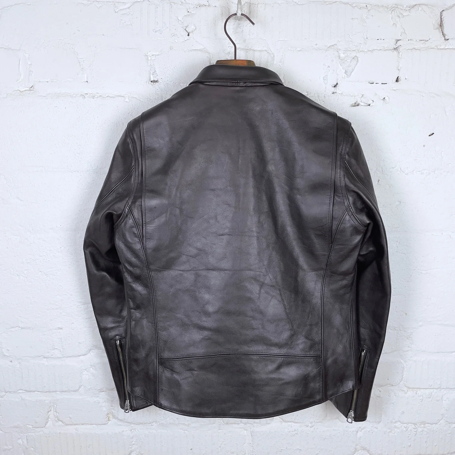 fine creek leathers | eric 1.3mm black shinki horsehide jacket - Image 4