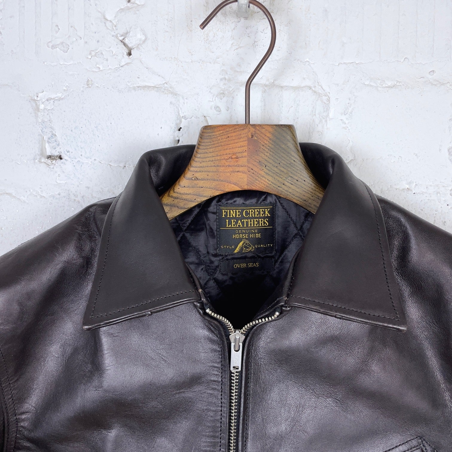 fine creek leathers | eric 1.3mm black shinki horsehide jacket - Image 5